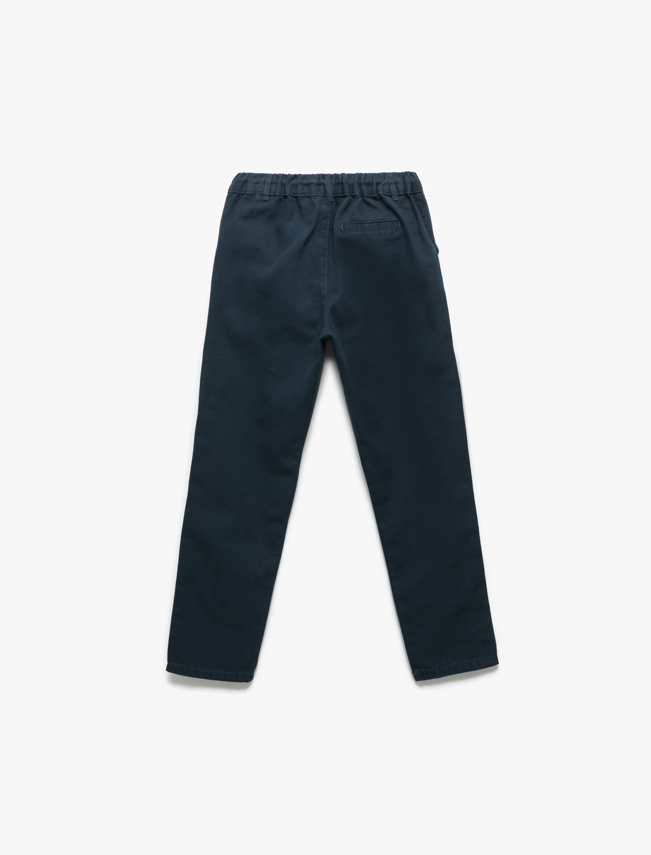  Erkek Çocuk Pamuklu Düğme Detaylı Basic Pantolon