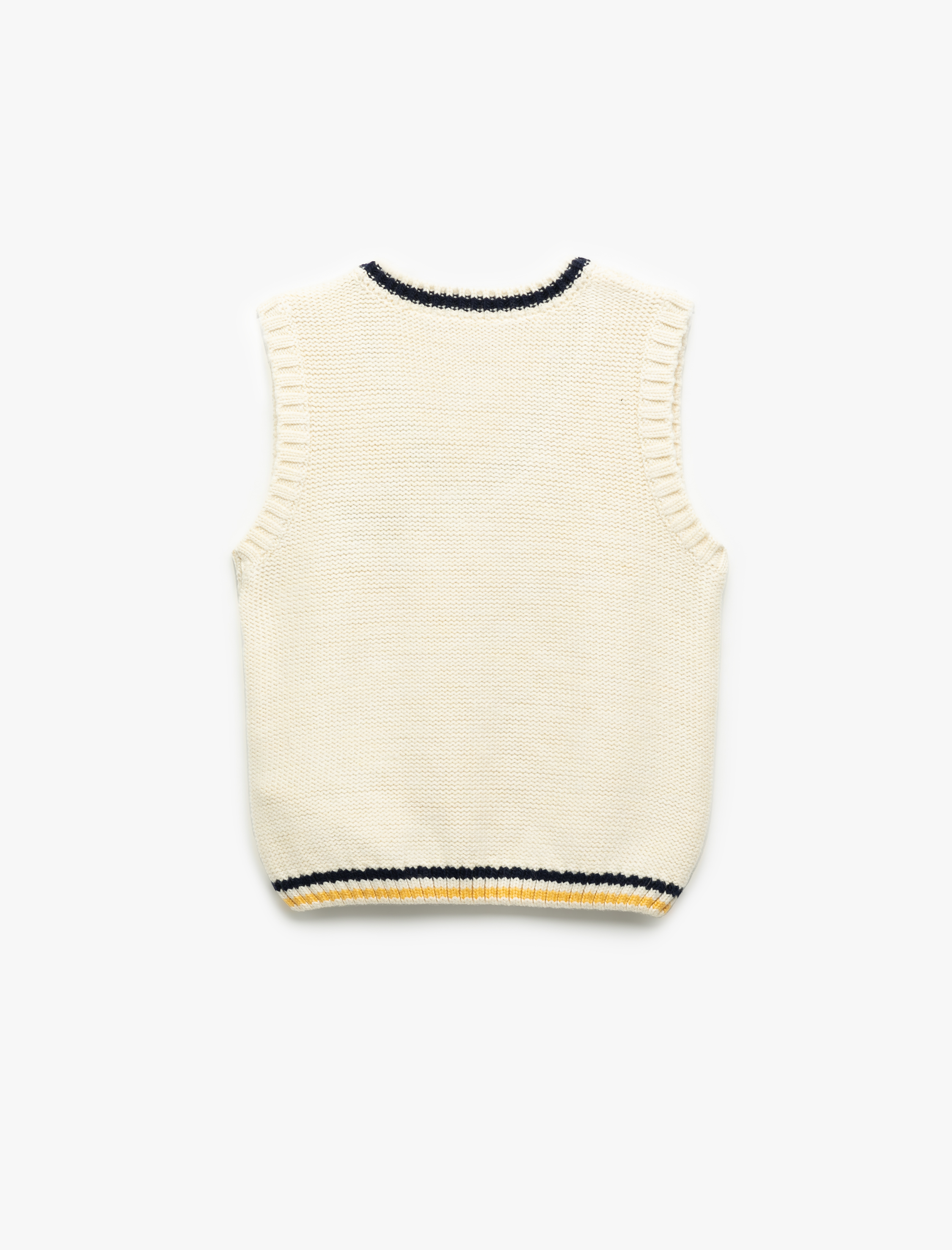 Kız Çocuk V Yaka Örgü Dokulu Fiyonk Detaylı Triko Süveter