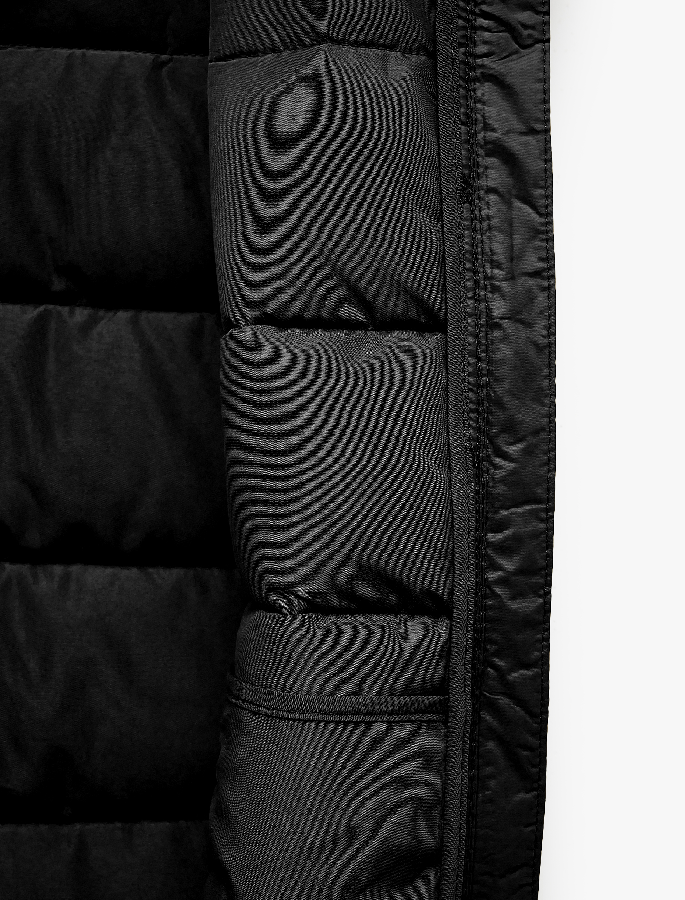   Kolsuz Dik Yaka Cepli Su İtici Fermuarlı Şişme Yelek