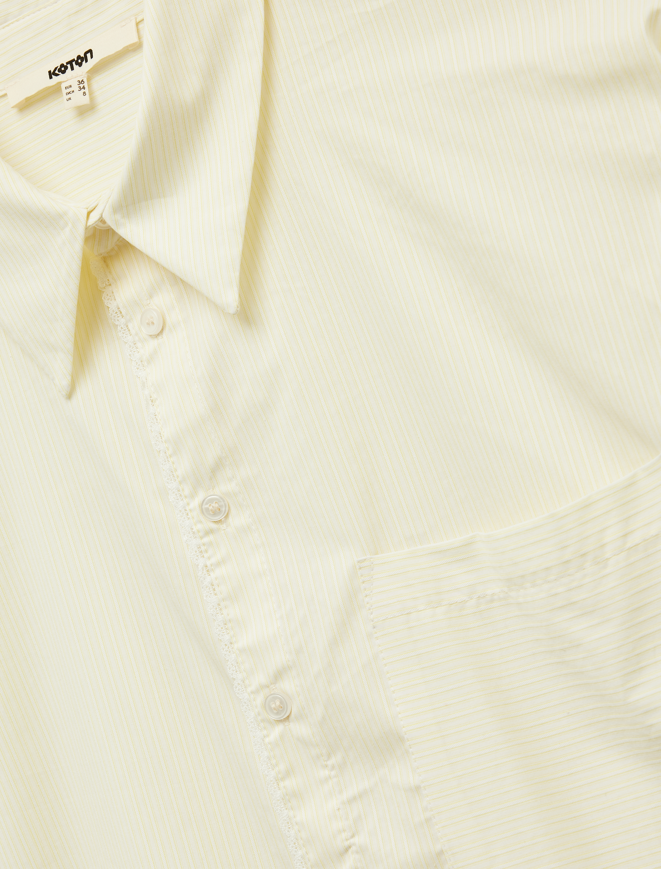   Tek Cep Detaylı Uzun Kollu Klasik Yaka Pamuklu Gömlek