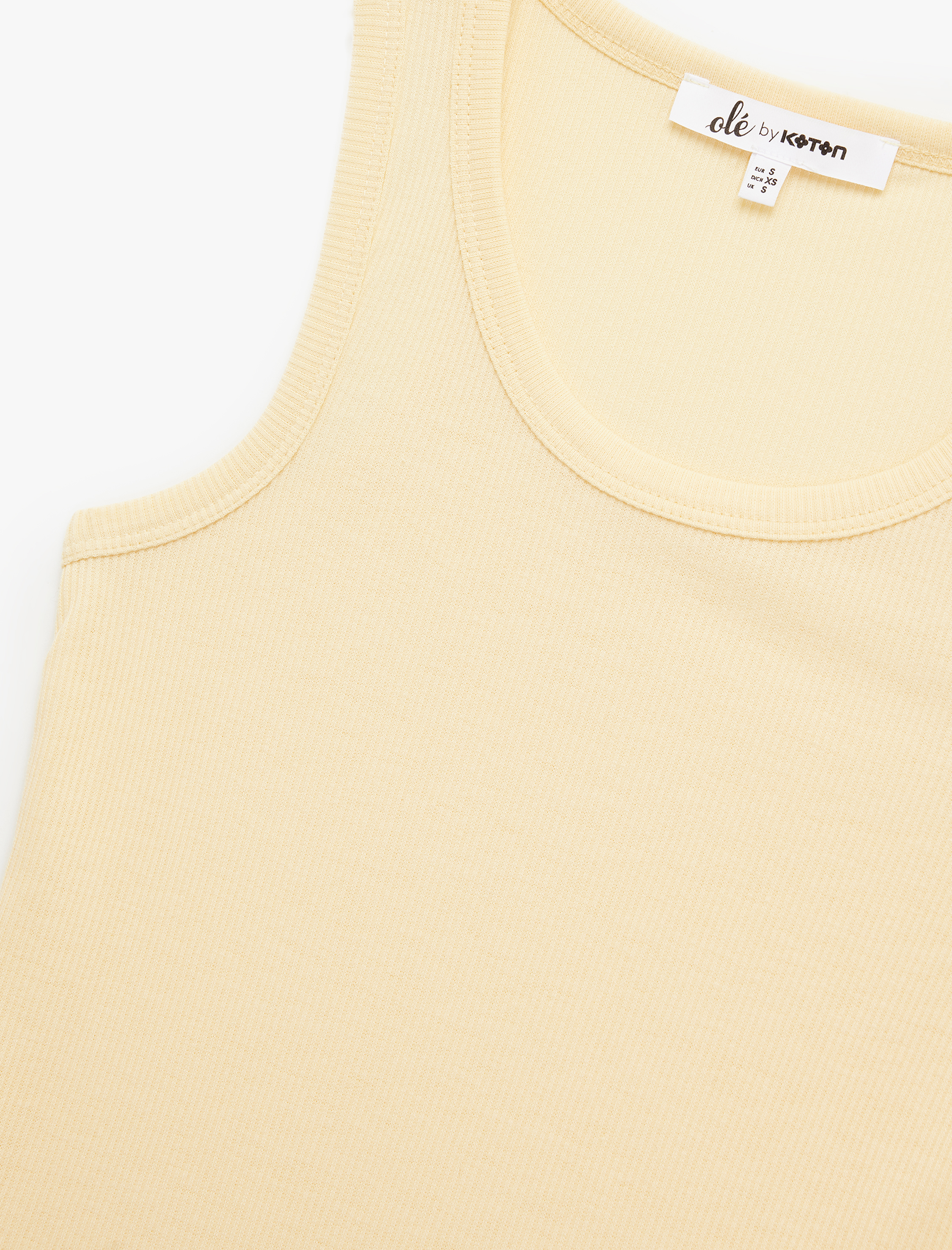   Dar Kesim Bisiklet Yaka Kaşkorse Viskon Karışımlı Basic Kolsuz Atlet