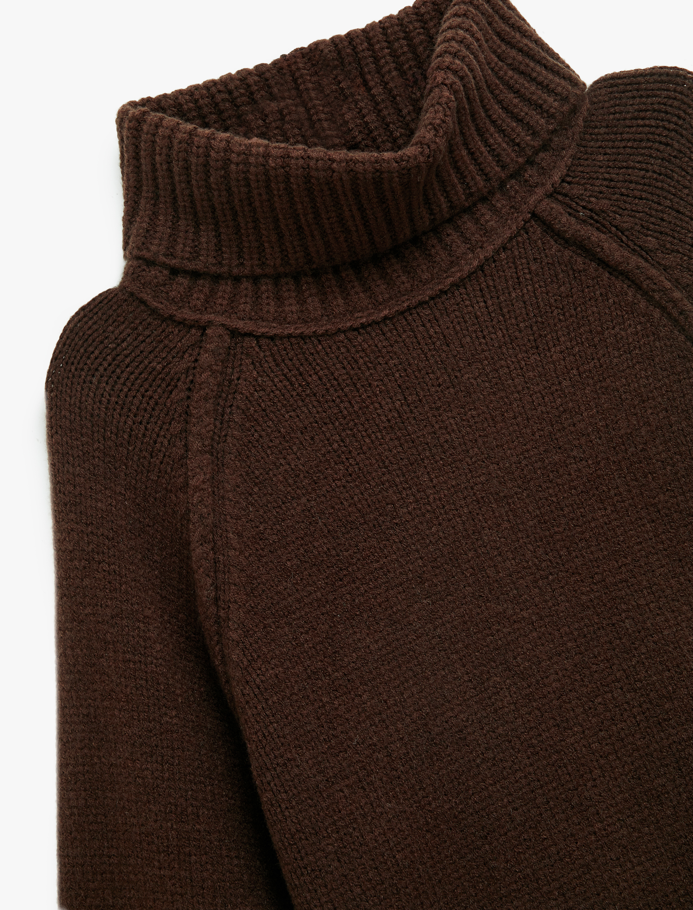   Uzun Kollu Dikiş Detaylı Balıkçı Yaka Triko Kazak