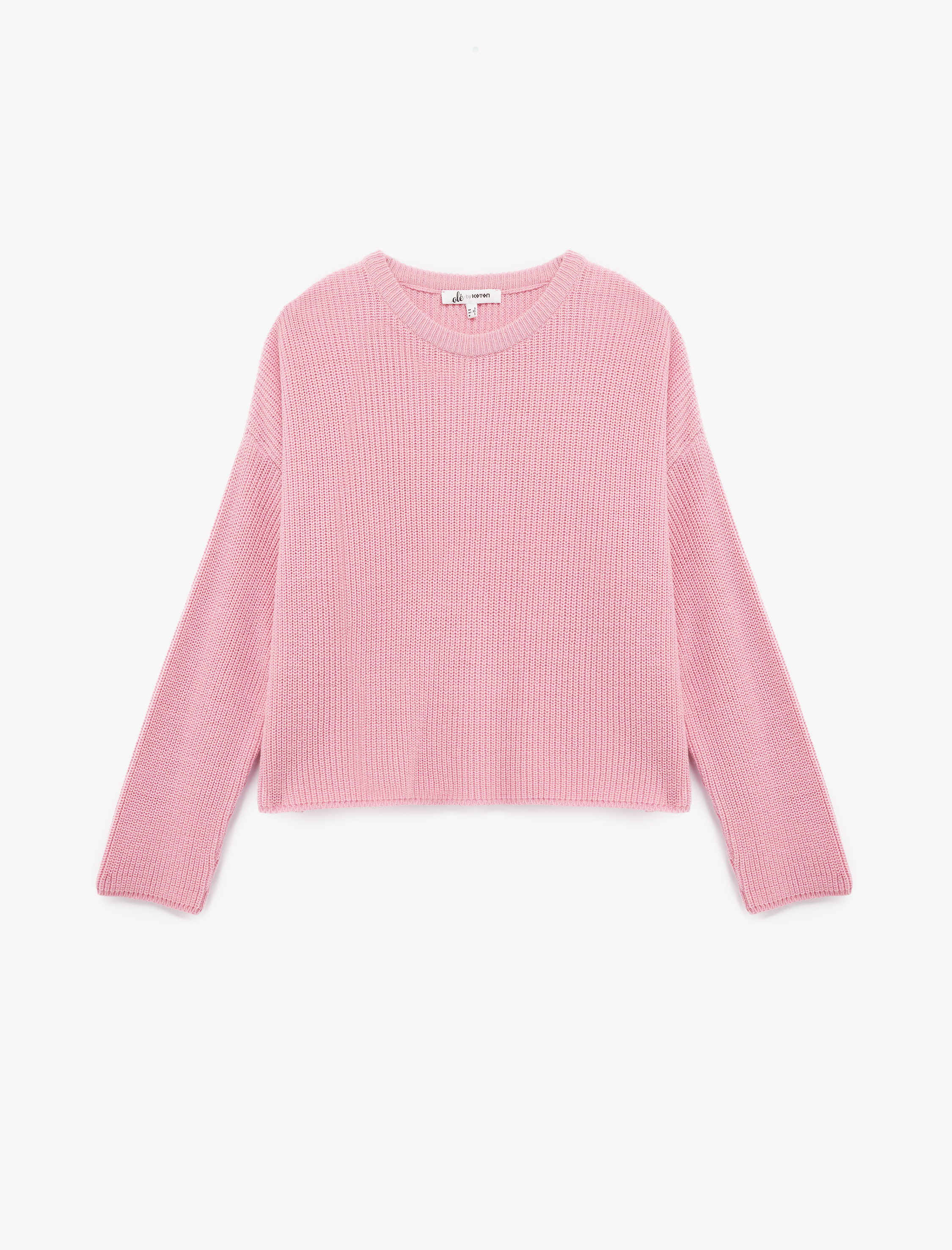   Uzun Kollu Bisiklet Yaka Basic Triko Kazak