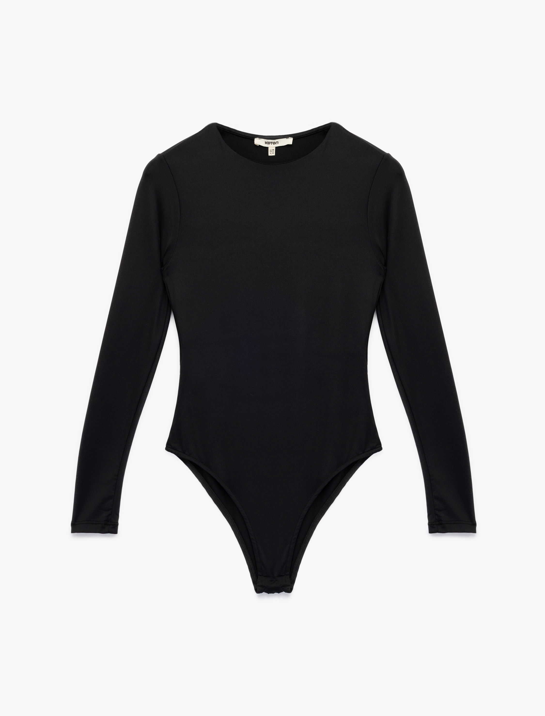   Slim Fit Uzun Kollu Bisiklet Yaka Bodysuit