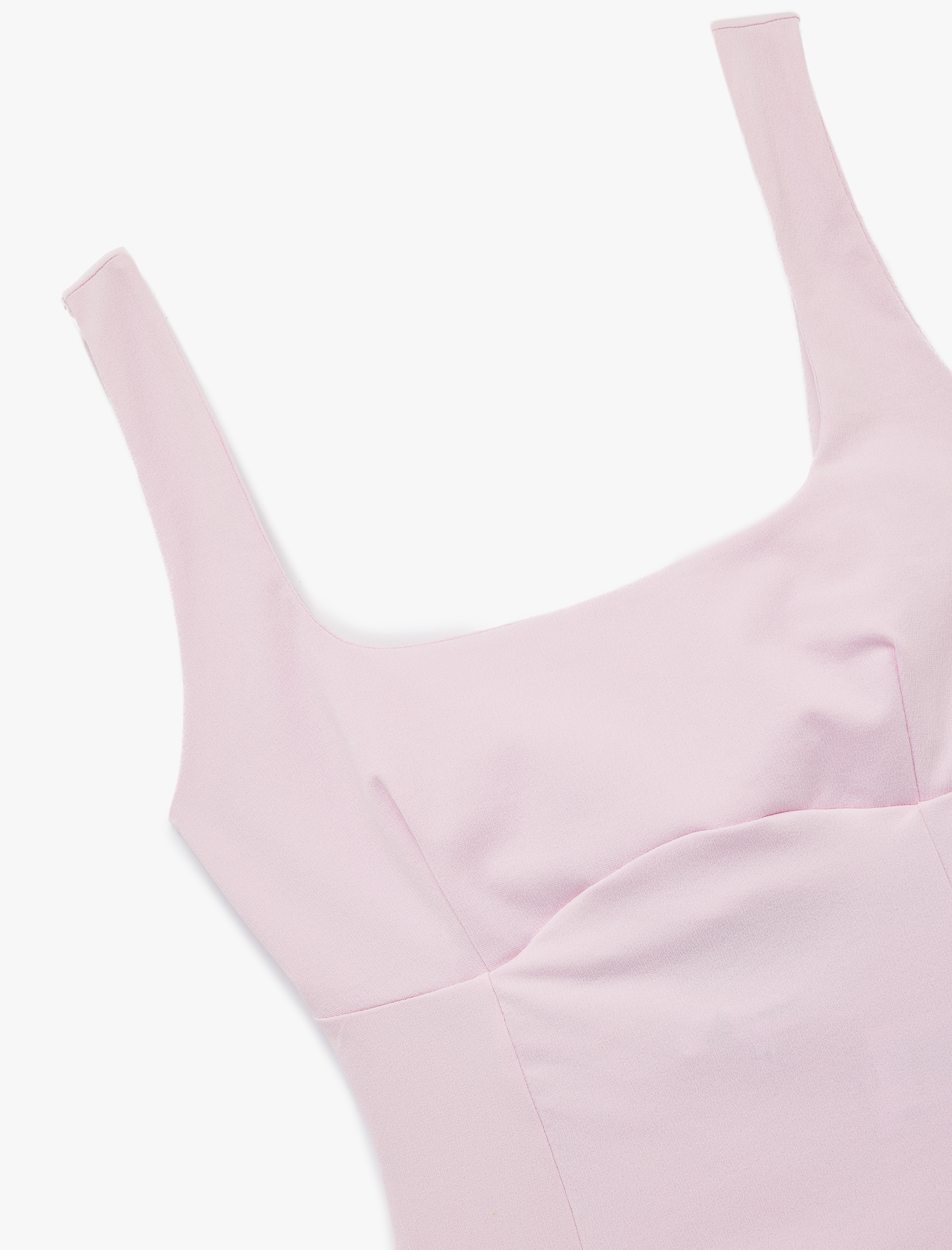   Slim Fit Arkası Fiyonklu U Yaka Kolsuz Bluz