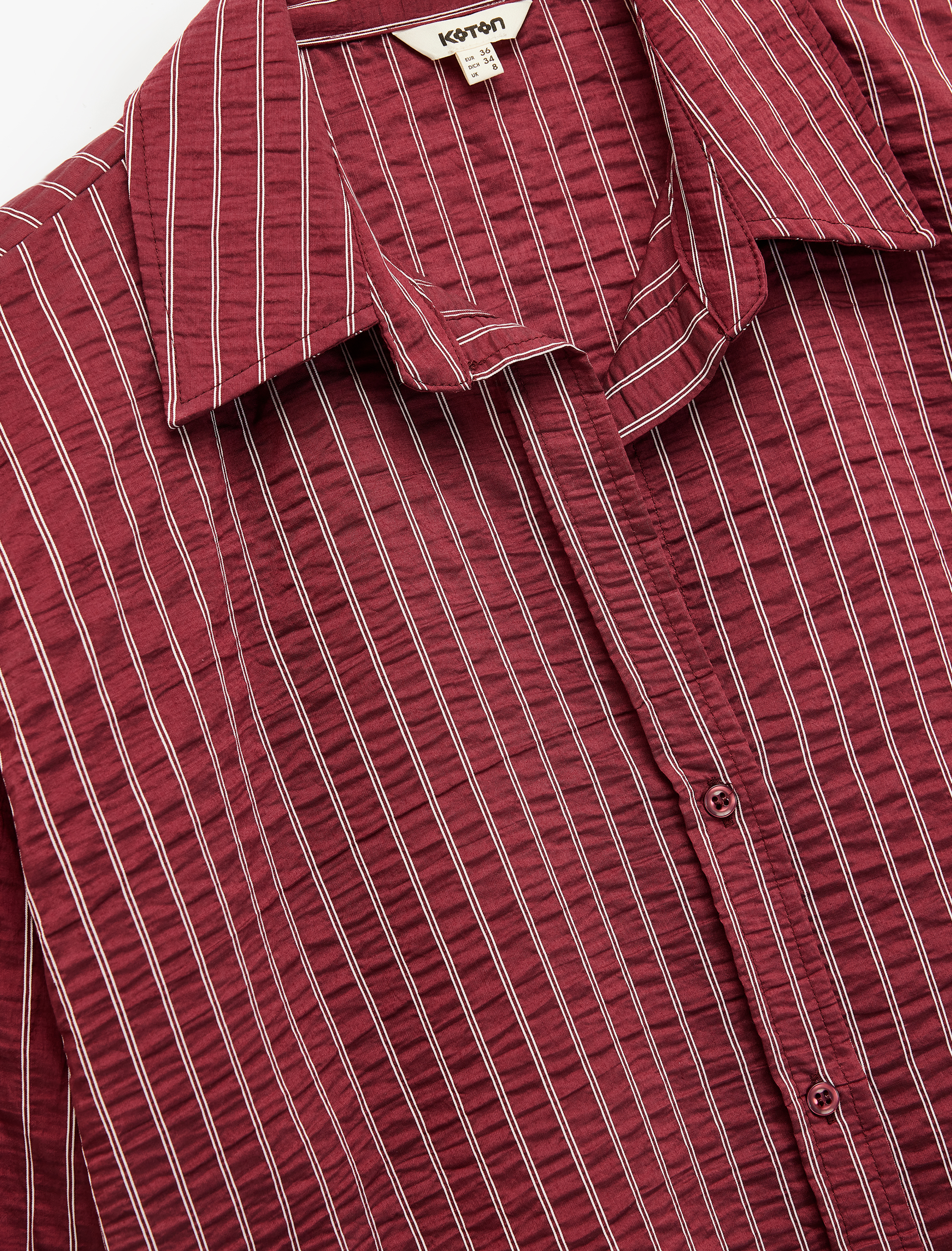   Regular Fit Uzun Kollu Kaçık Yaka Gömlek