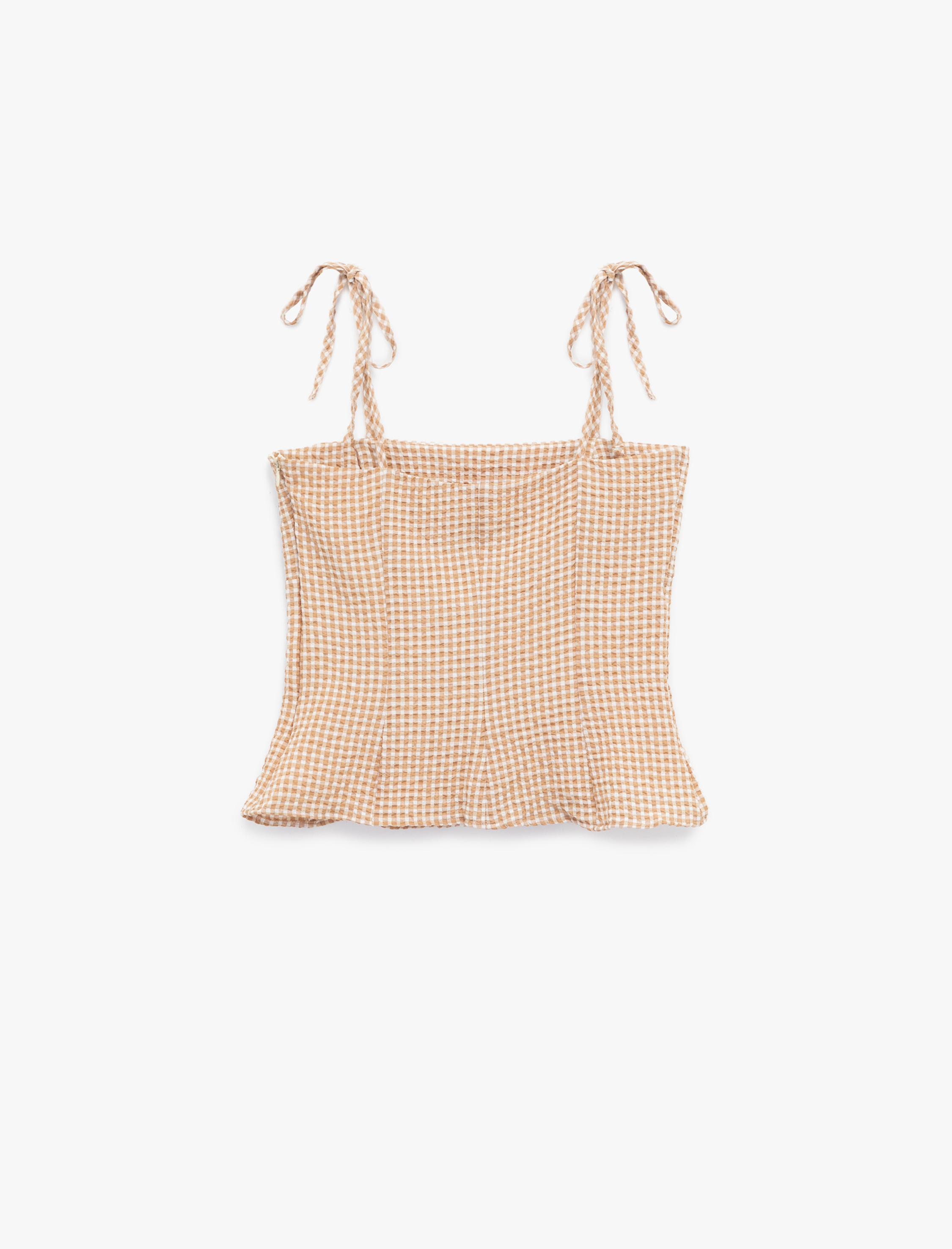   Kolsuz U Yaka Pötikareli Bluz