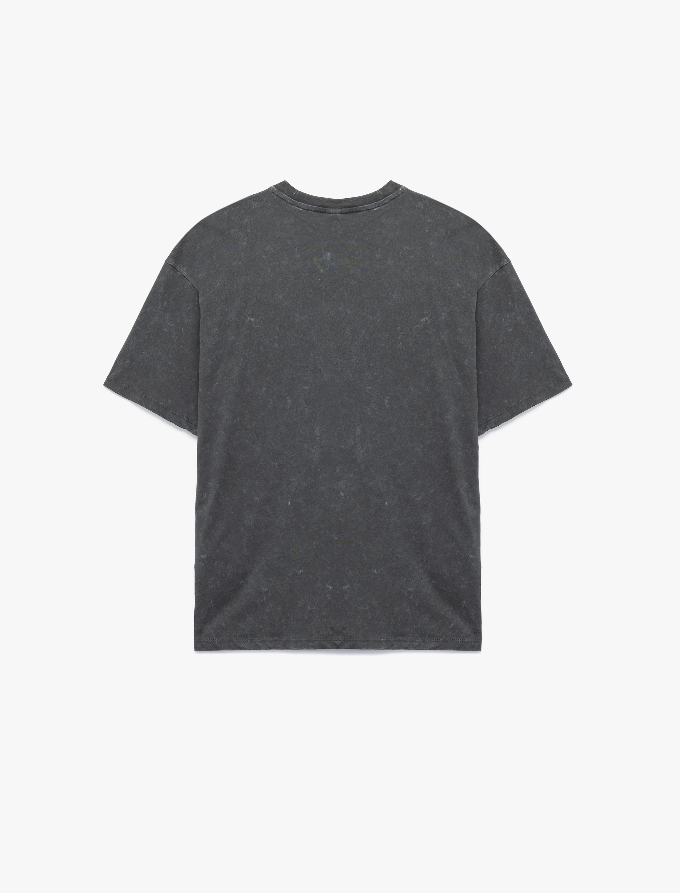 Stitch Lisanslı Kısa Kollu Bisiklet Yaka Baskılı Oversize Tişört