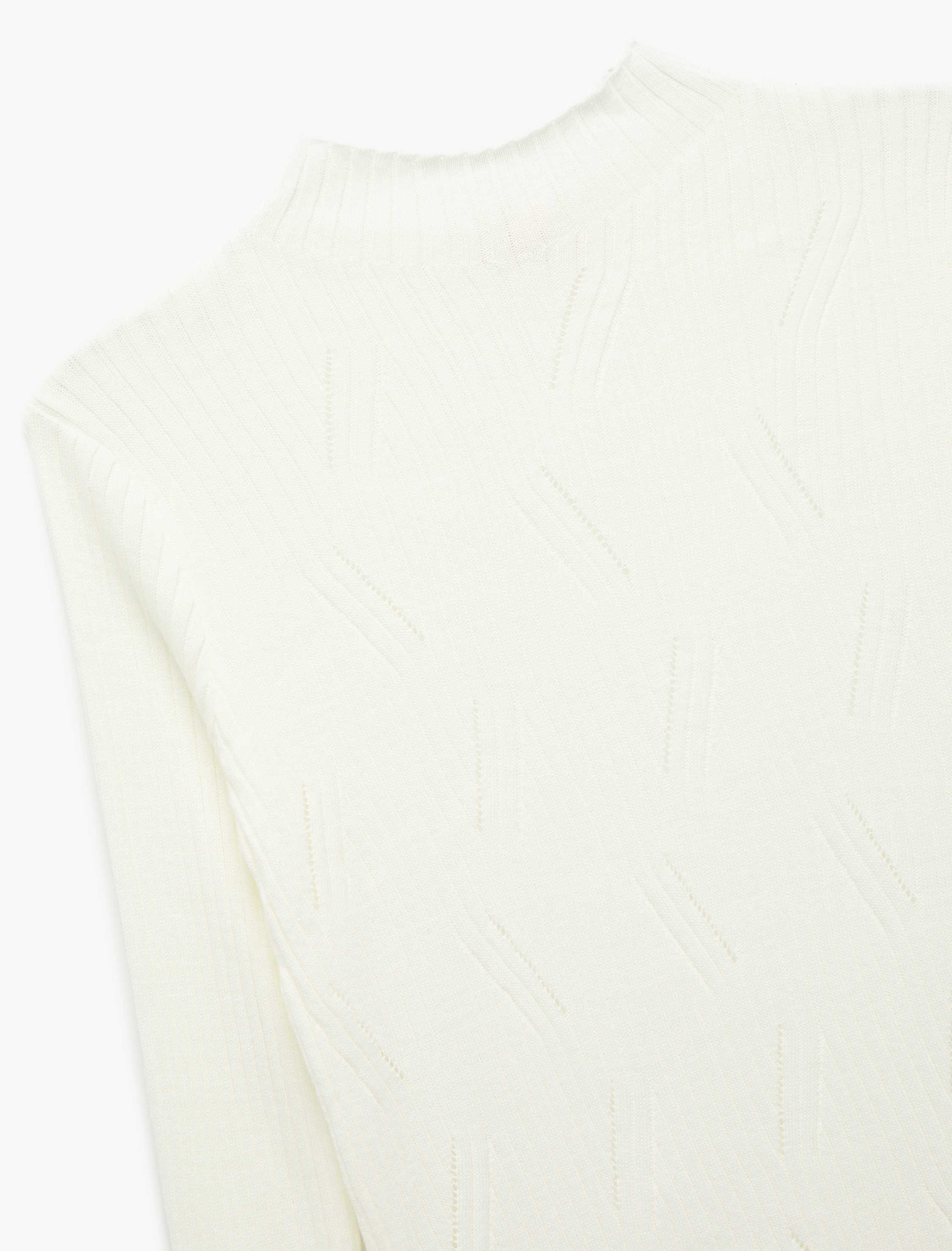 Regular Fit Uzun Kollu Hafif Dik Yaka Triko Kazak