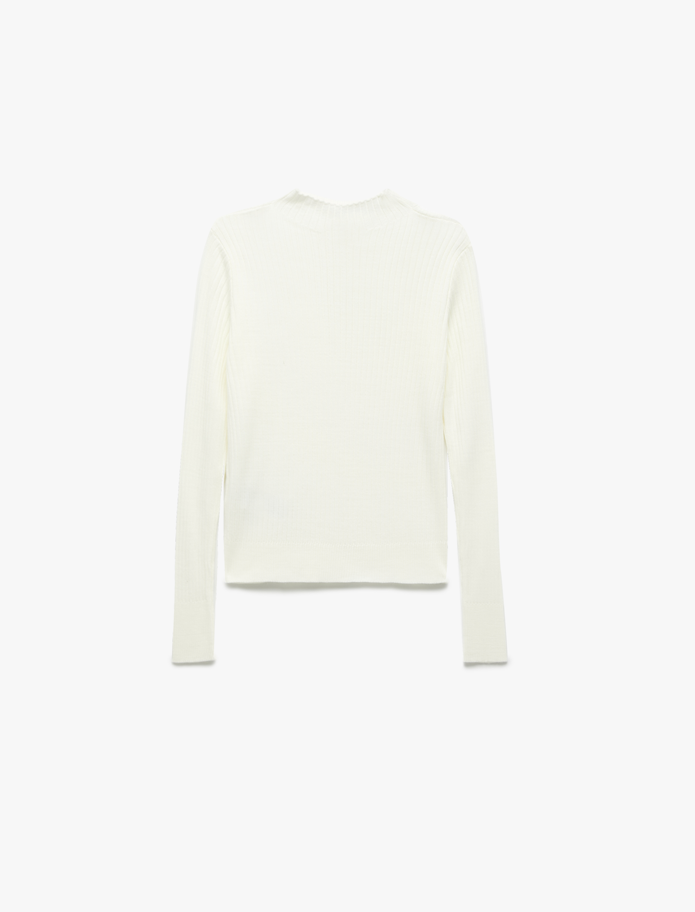 Regular Fit Uzun Kollu Hafif Dik Yaka Triko Kazak