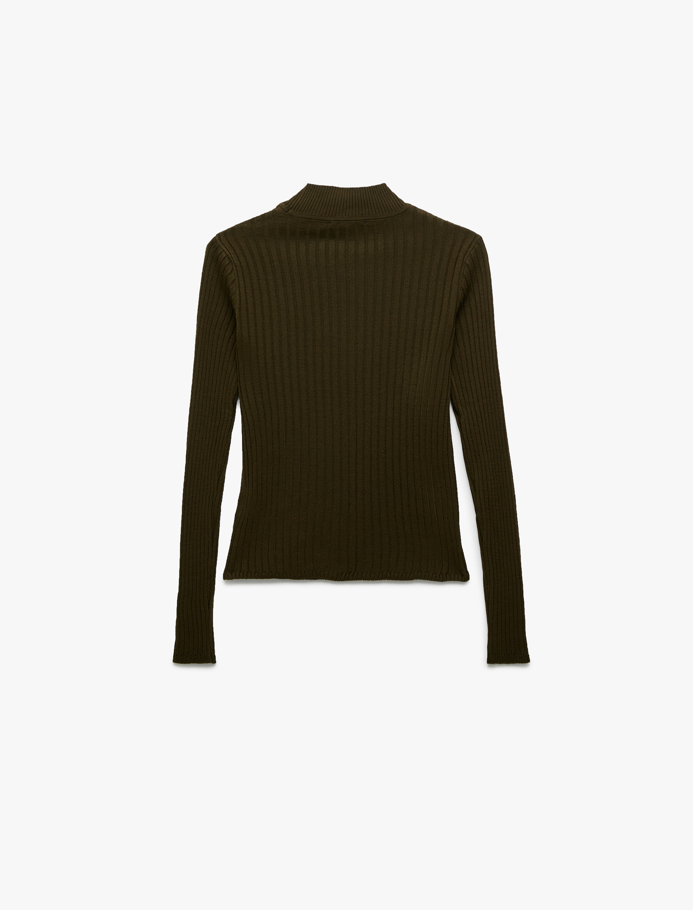 Regular Fit Dik Yaka Uzun Kollu Triko Kazak