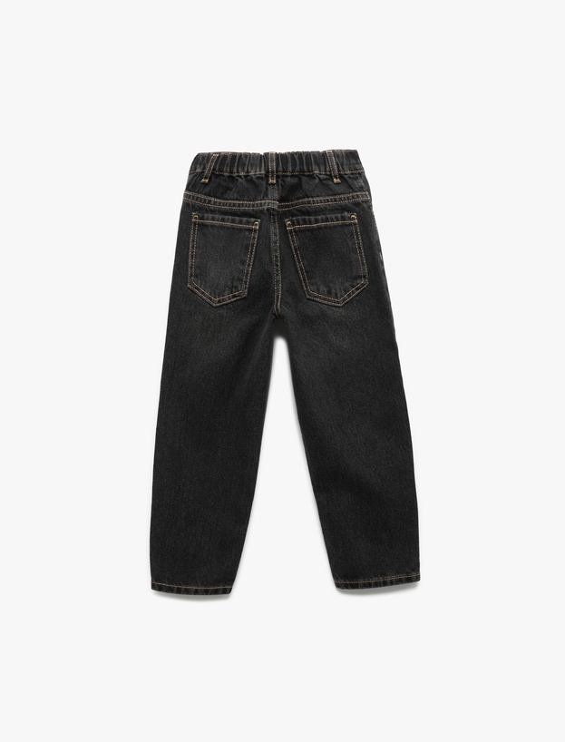 Rahat Kesim Pamuklu Denim Pantolon_1