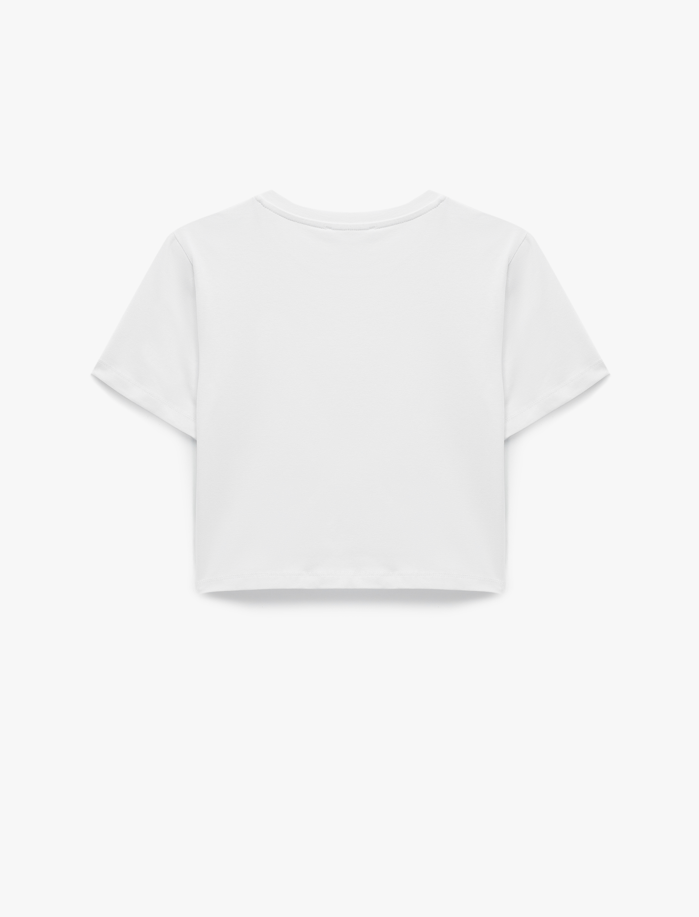   Pamuklu Slim Fit Kısa Kollu Bisiklet Yaka Tişört