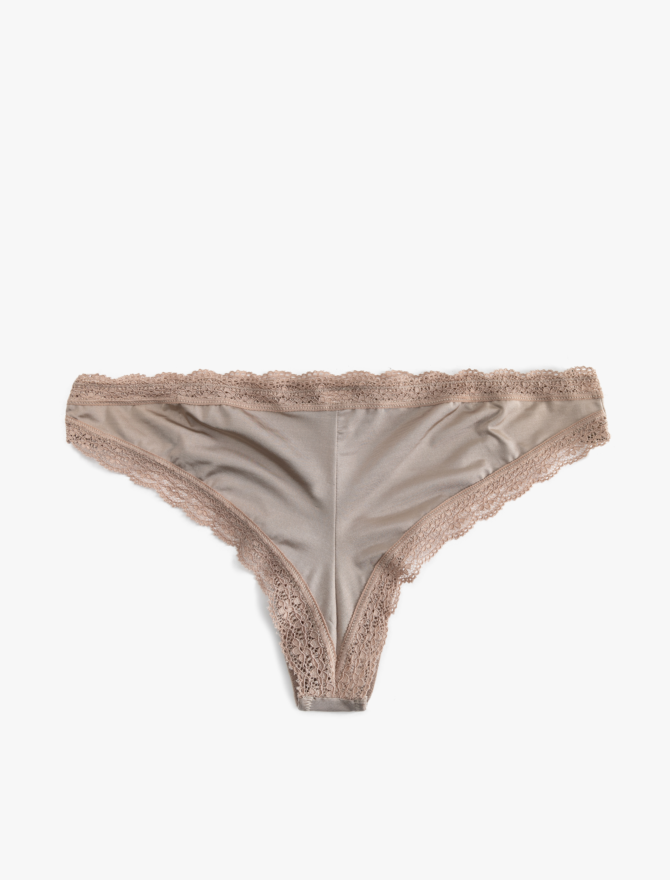   Rahat Kalıp Dantel Detaylı Brazilian Külot
