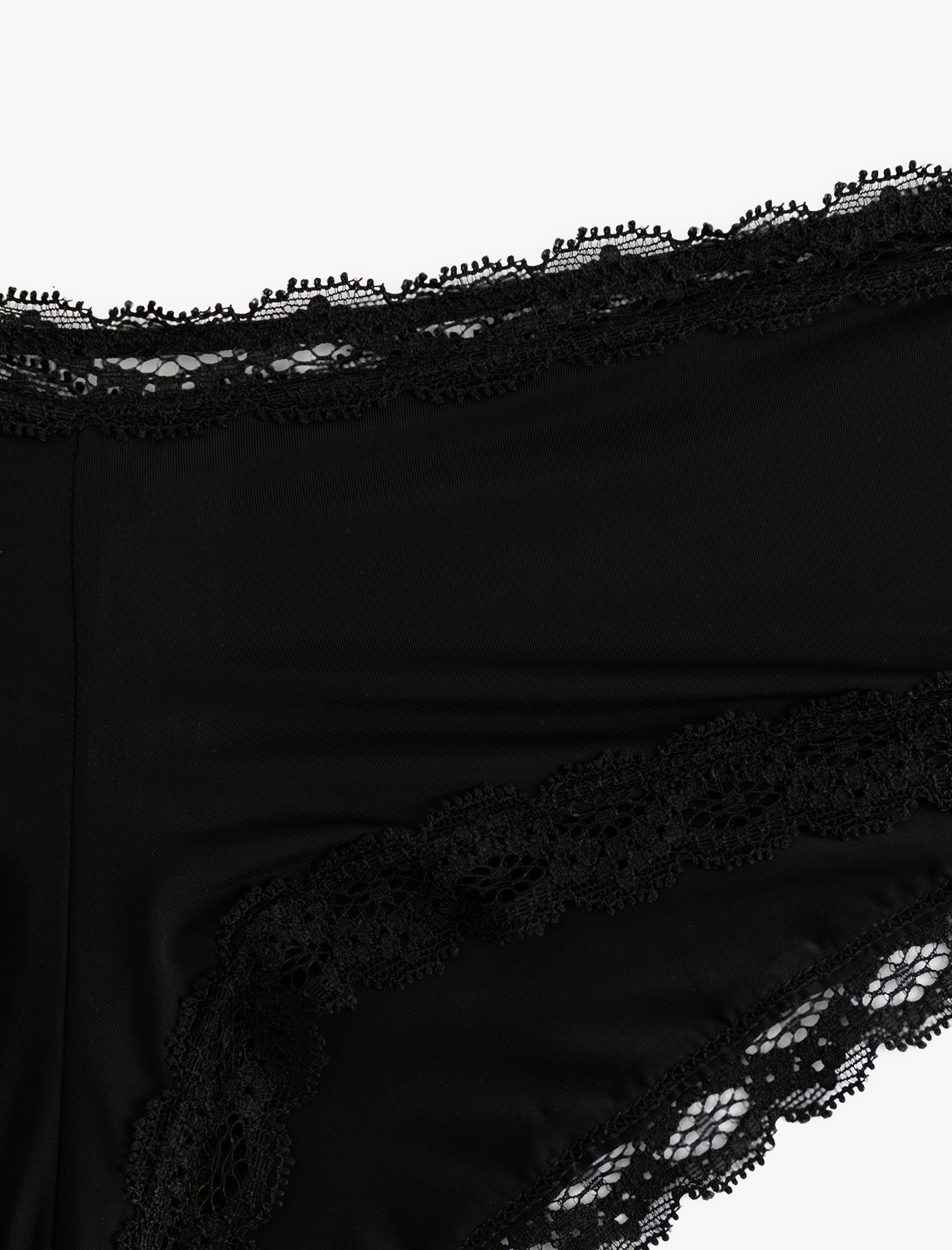 Yüksek Bel Dantelli Hipster Külot