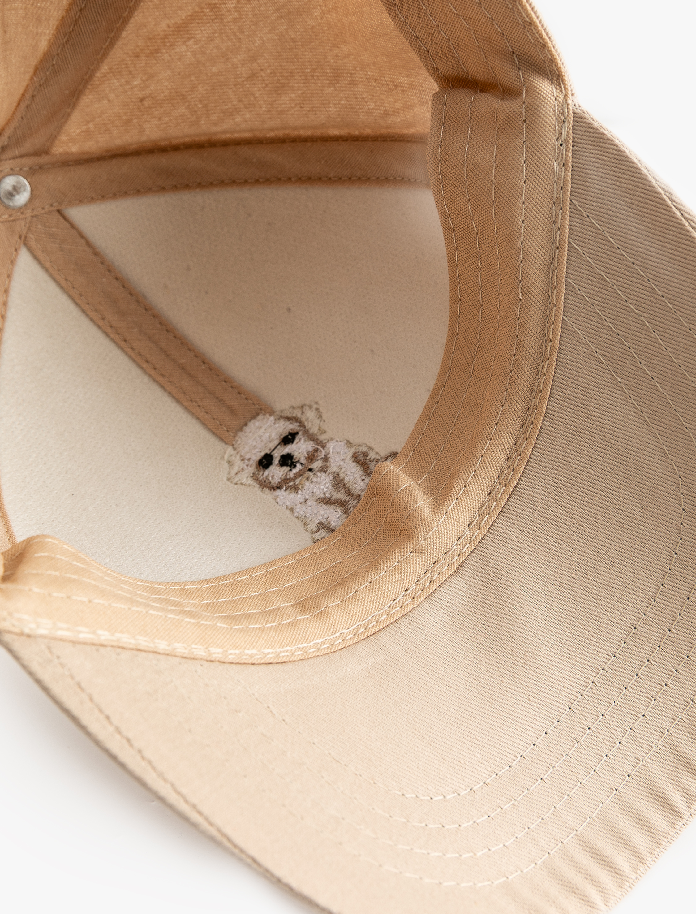  Kadın Köpek İşlemeli Pamuklu Kep Şapka