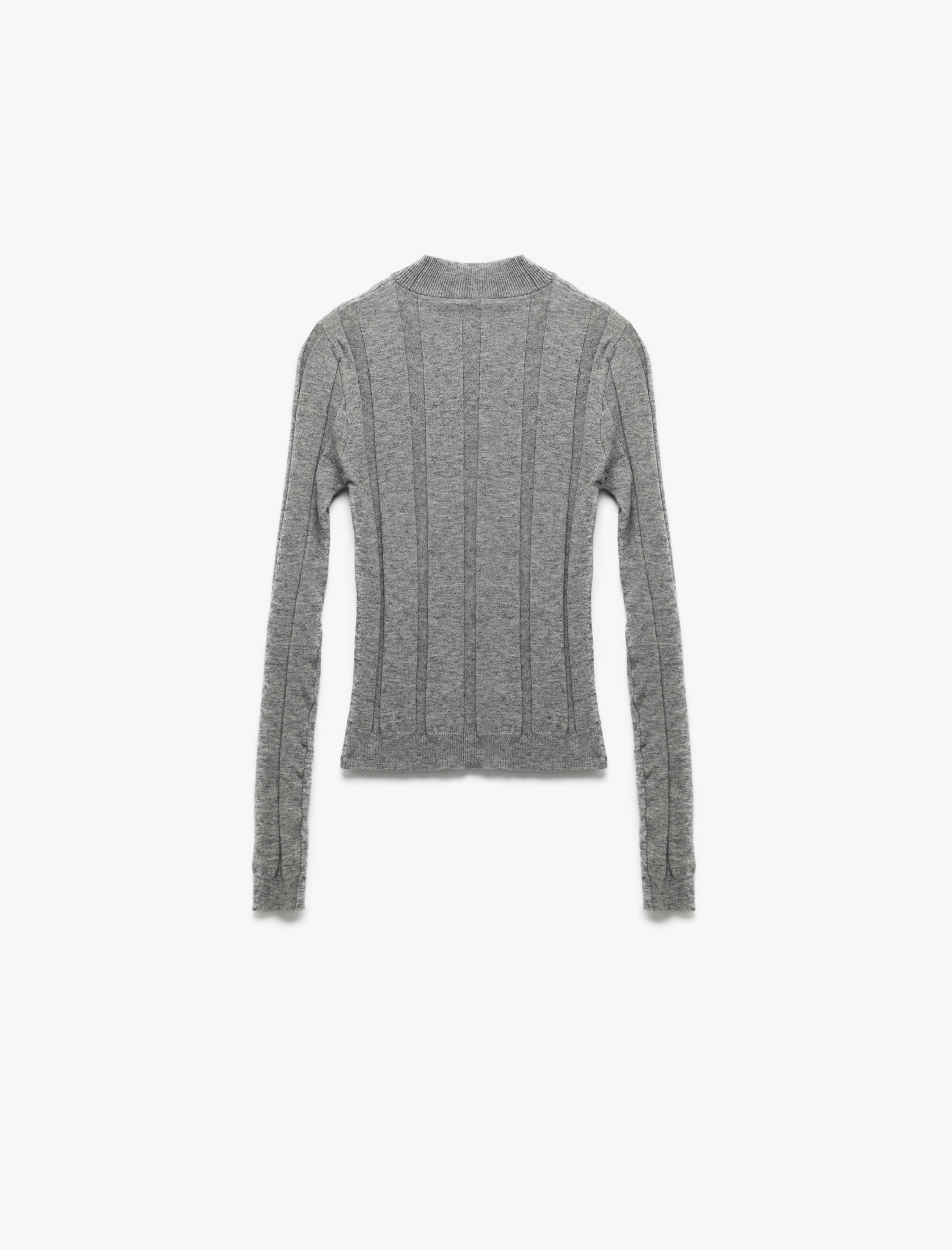 Dik Yaka Uzun Kollu Triko Kazak