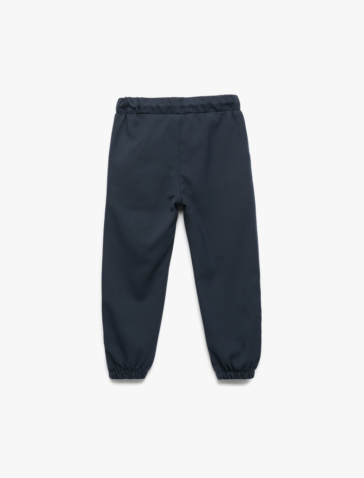 Erkek Bebek Beli Bağcıklı Cepli Basic Jogger Pantolon