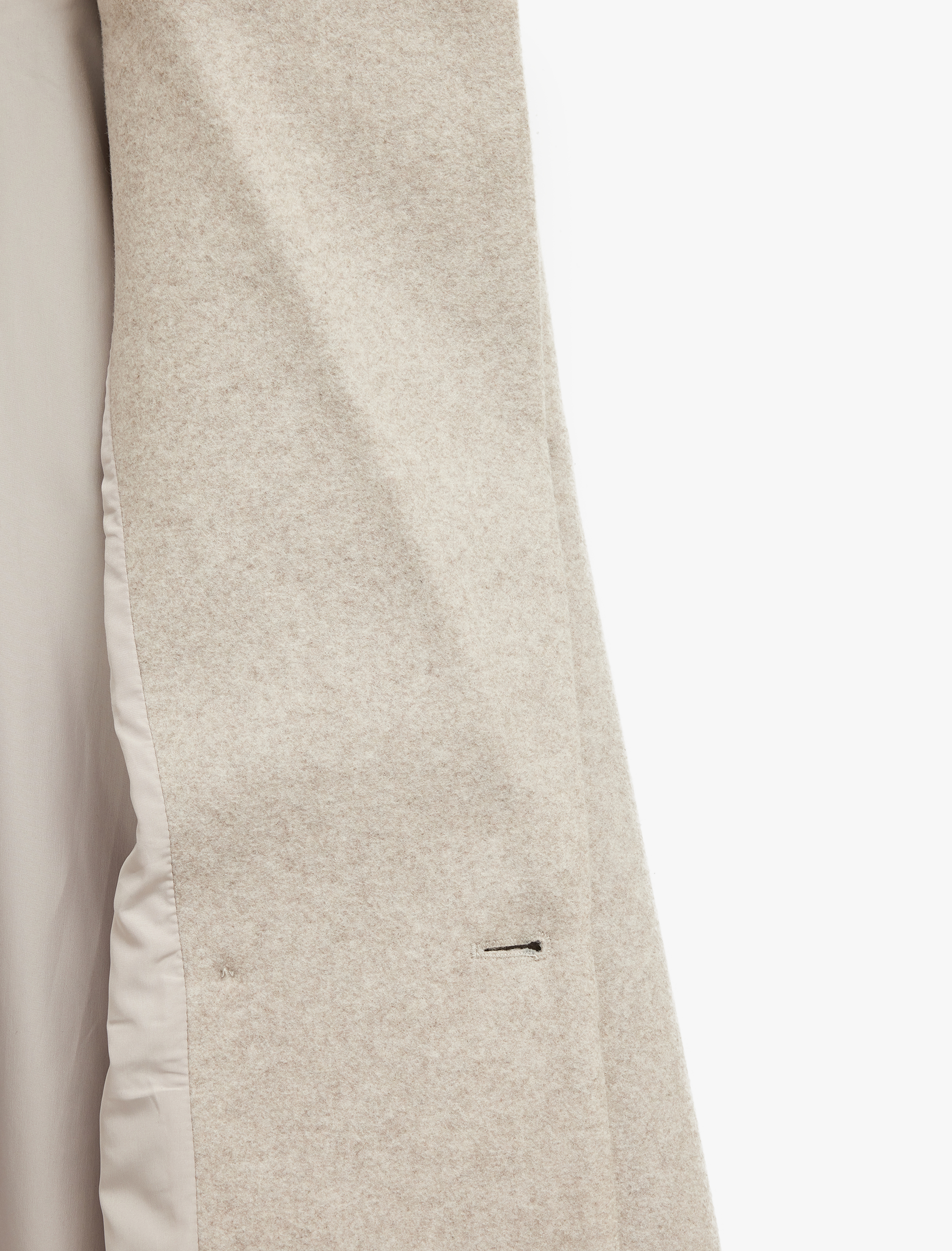   Cepli Kruvaze Uzun Kollu Ceket Yaka Uzun Kaşe Kaban