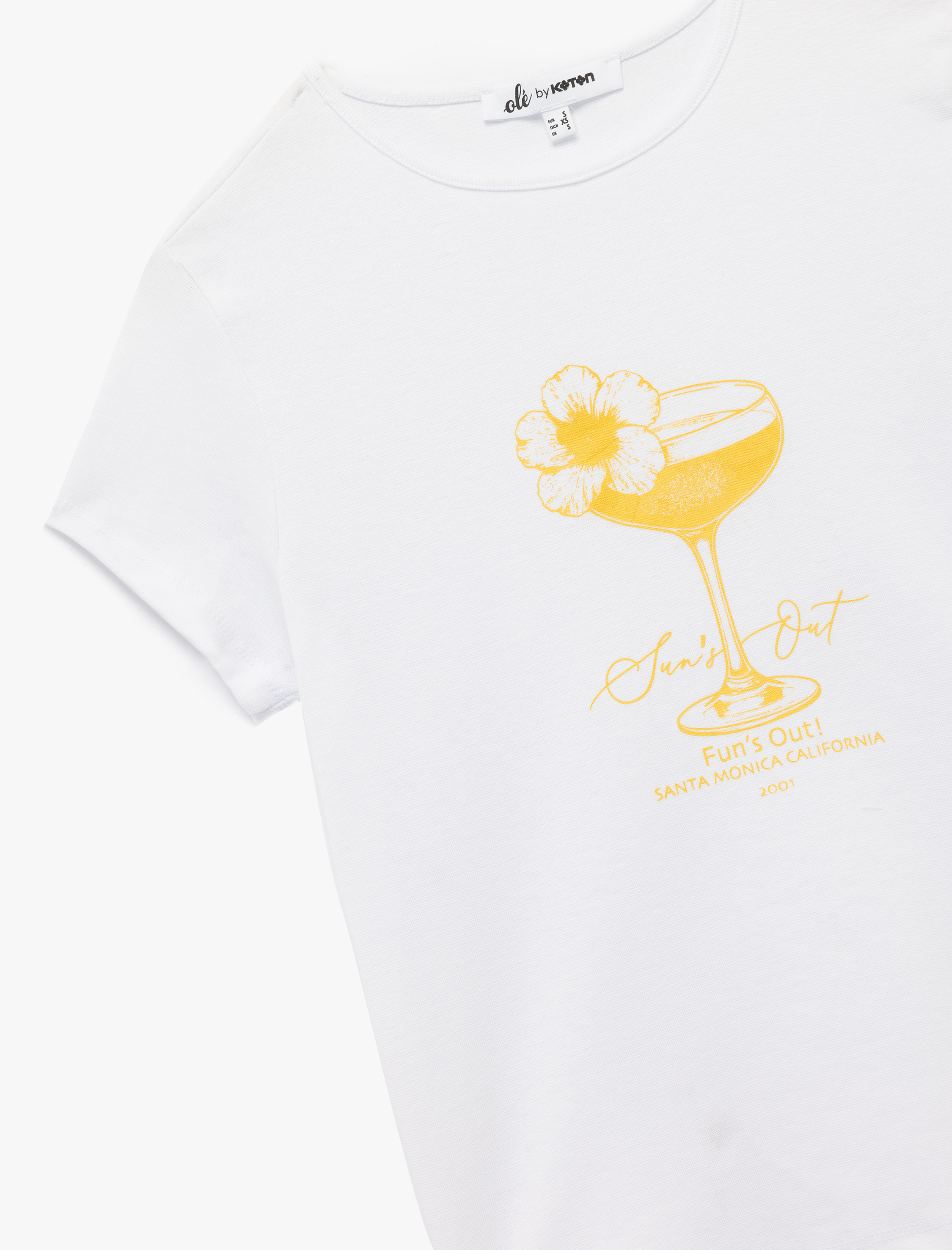   Slim Fit Kısa Kollu Pamuklu Bisiklet Yaka Baskılı Tişört