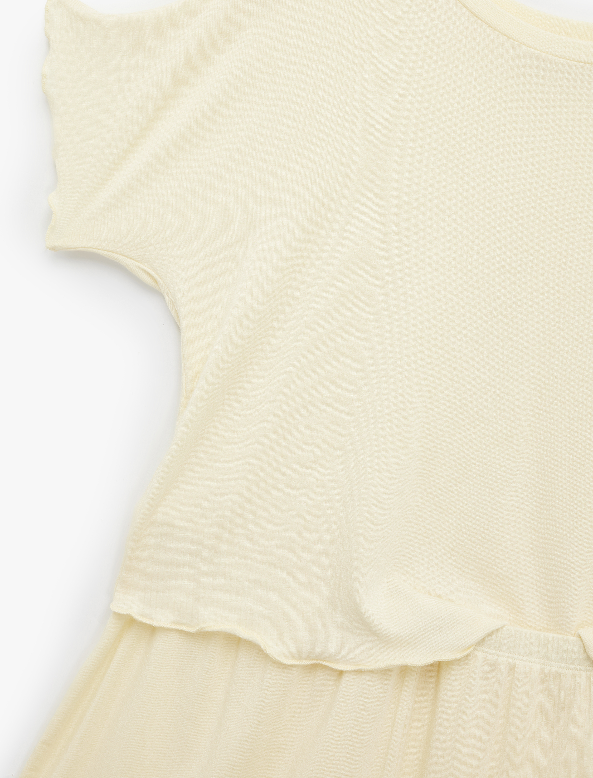   Rahat Kalıp Kısa Kollu Bisiklet Yaka Beli Lastikli Şort Modal Örme Pijama Takımı