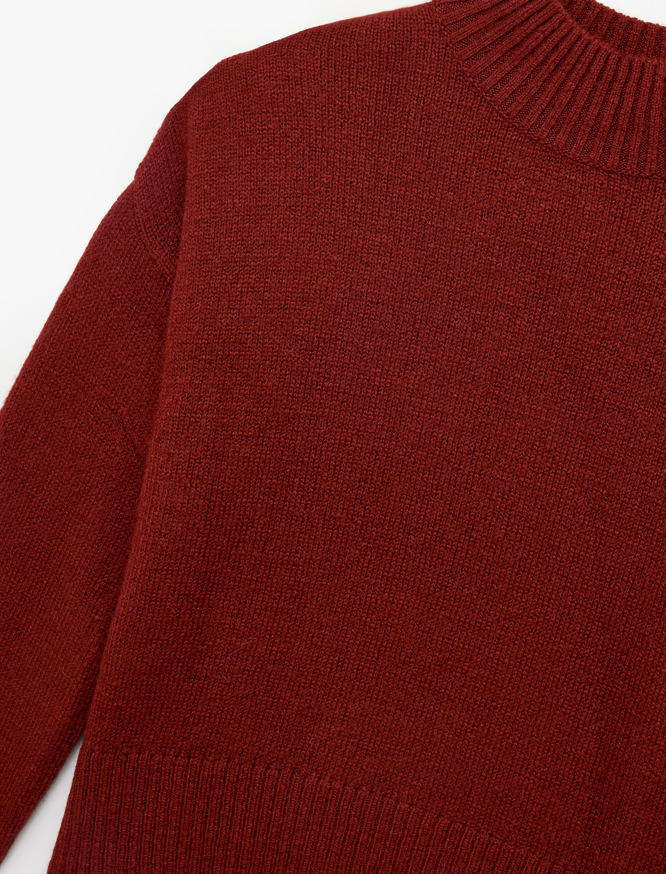   Dik Yaka Uzun Kollu Basic Triko Kazak