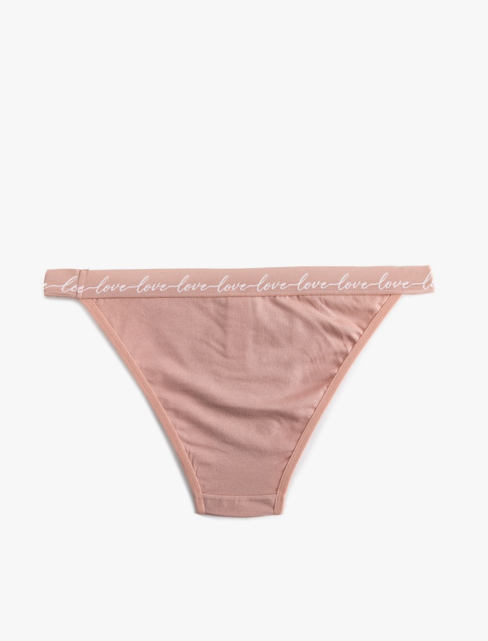  Rahat Kalıp Elastik Bel Detaylı Pamuklu Külot