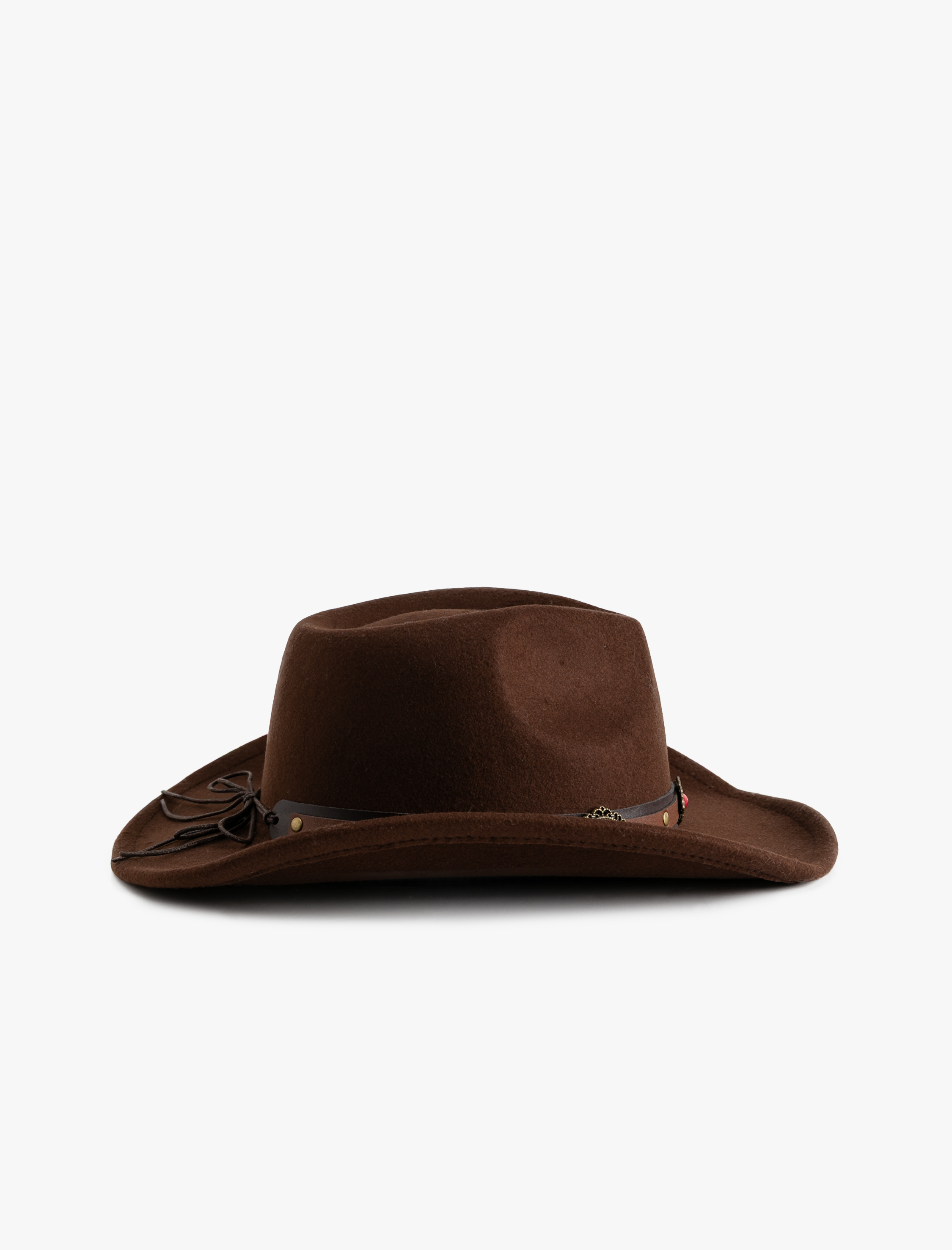  Kadın Kemer Detaylı Fötr Şapka