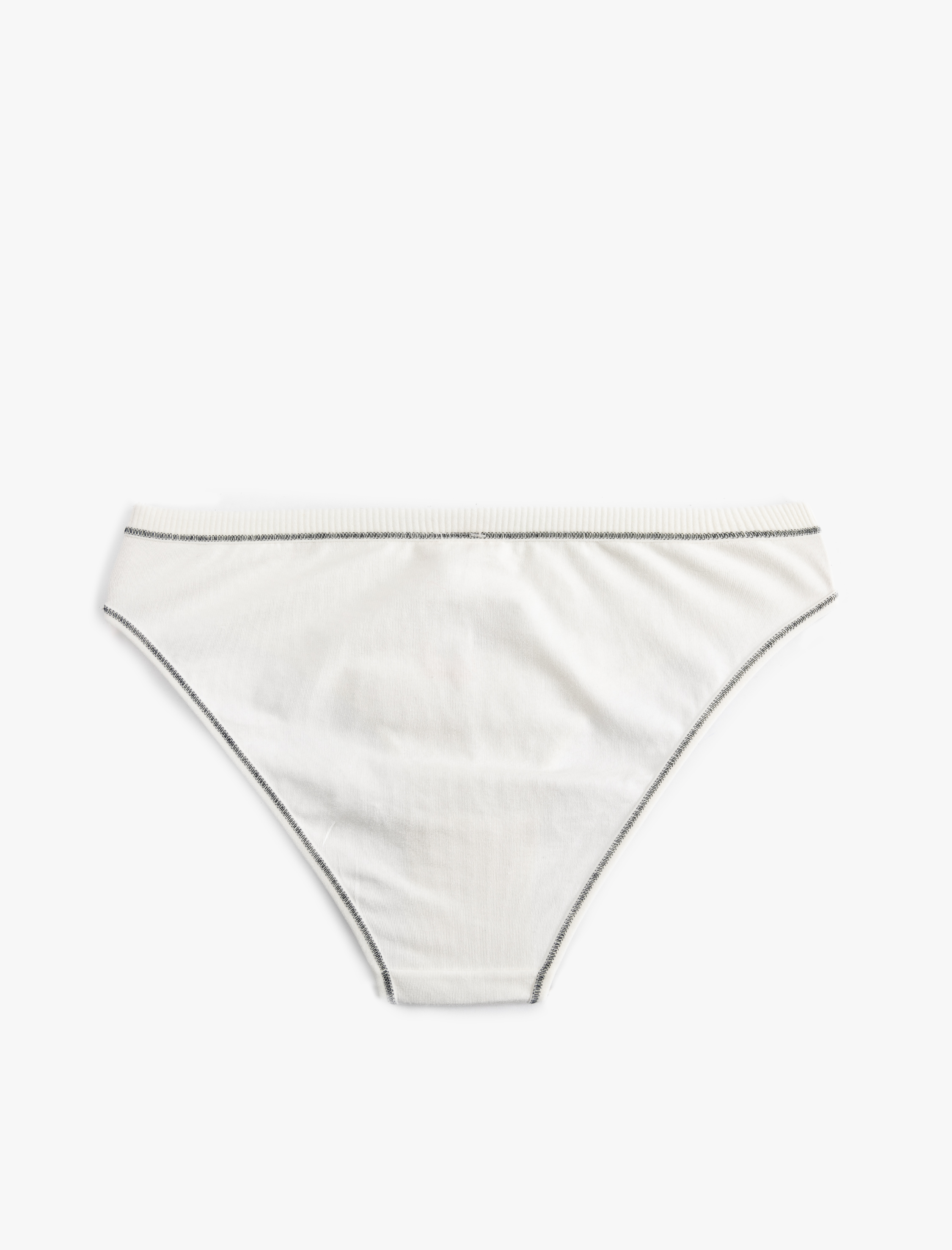   Dikiş Detaylı Rahat Kalıp Pamuklu Baskılı Külot