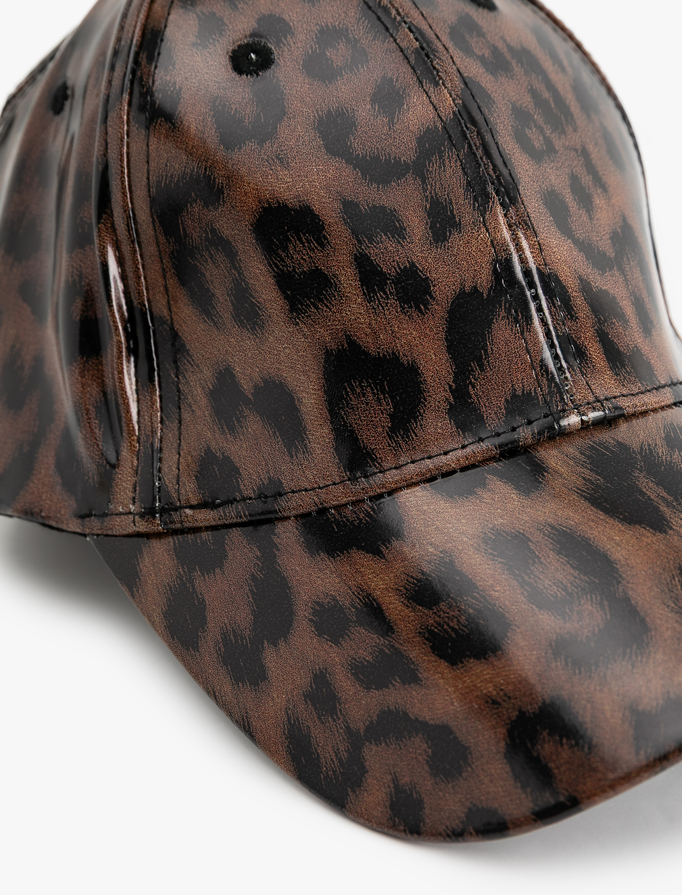  Kadın Leopar Desenli Kep Şapka