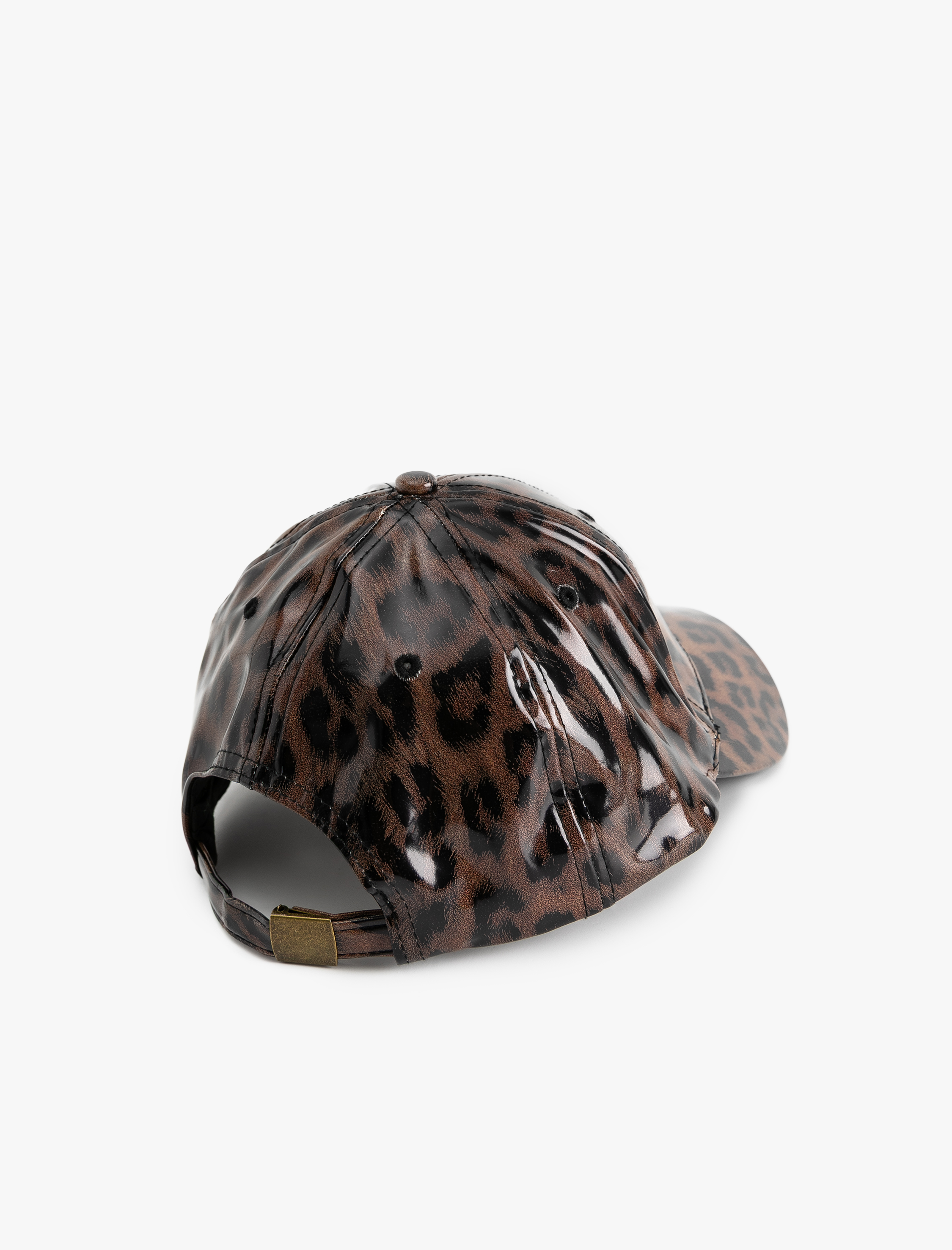  Kadın Leopar Desenli Kep Şapka