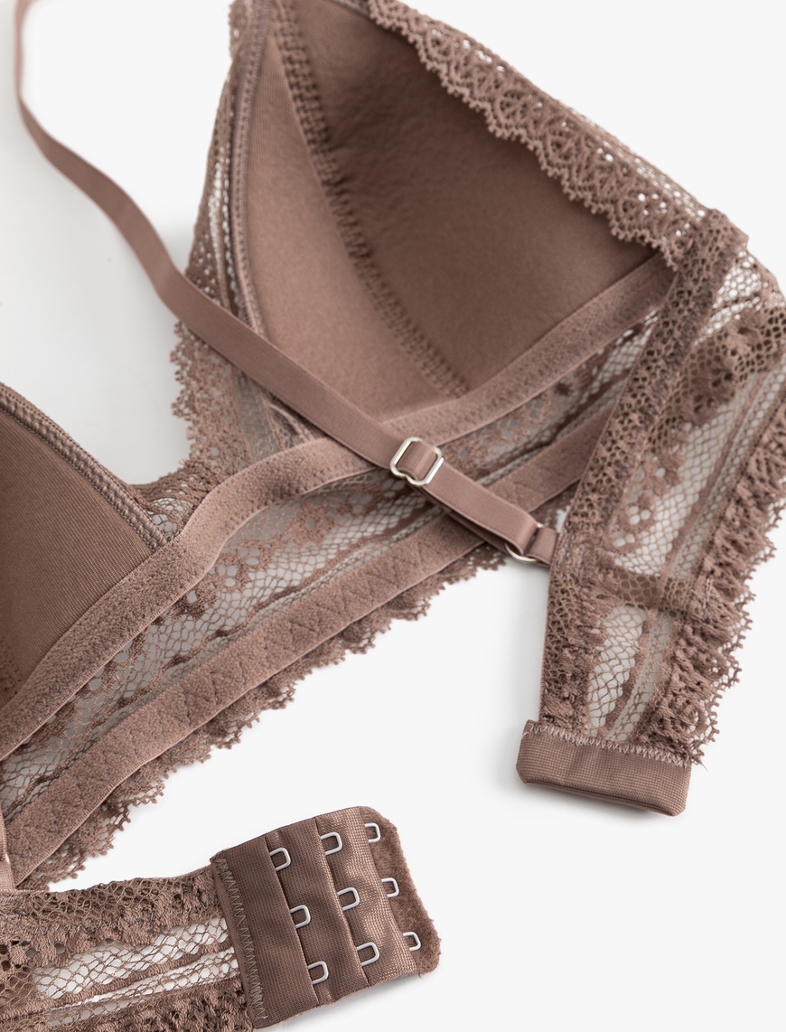   Desteksiz Dantelli Bralet Sütyen