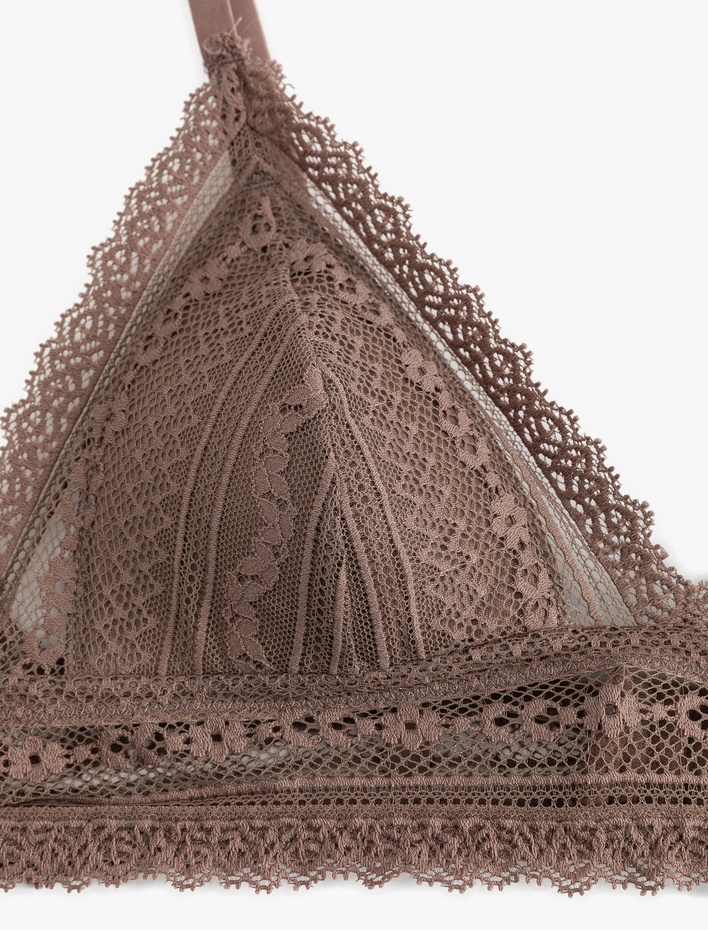  Desteksiz Dantelli Bralet Sütyen