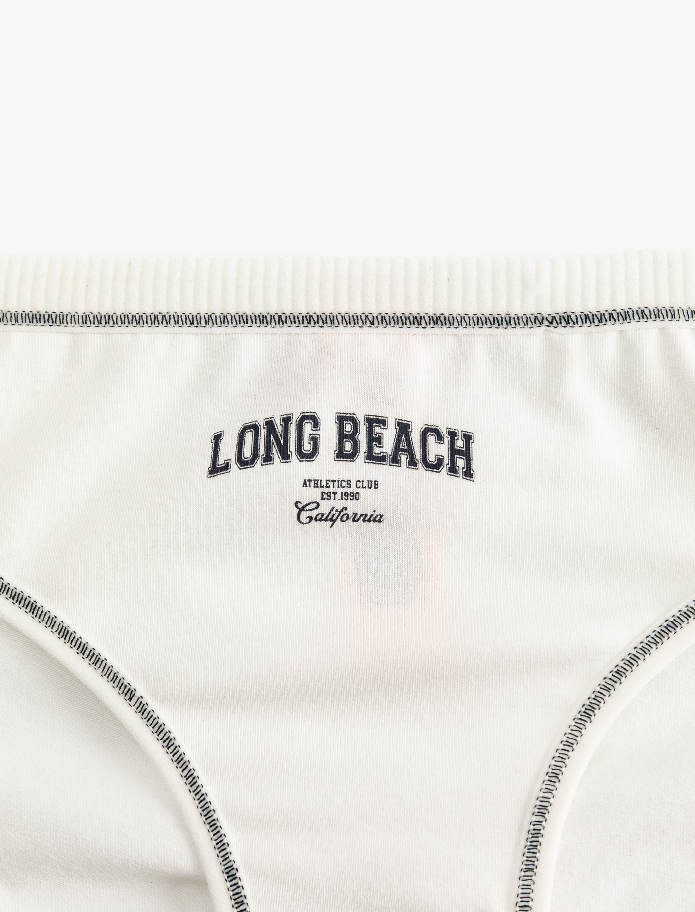   Dikiş Detaylı Rahat Kalıp Pamuklu Baskılı Külot