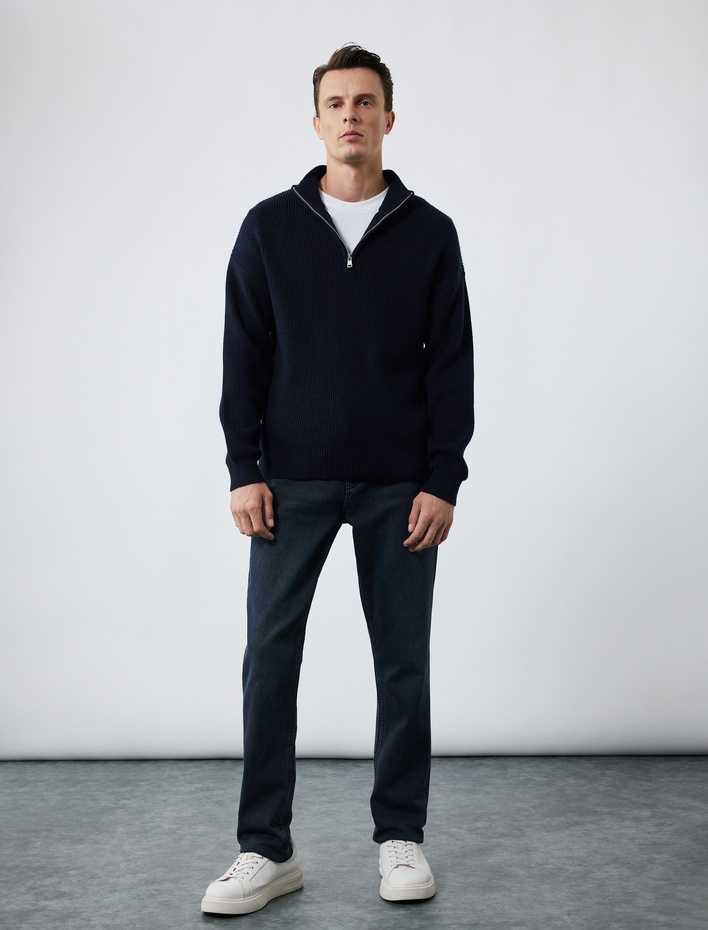  Pamuklu Normal Bel Slim Fit Jean Pantolon - Brad Jean