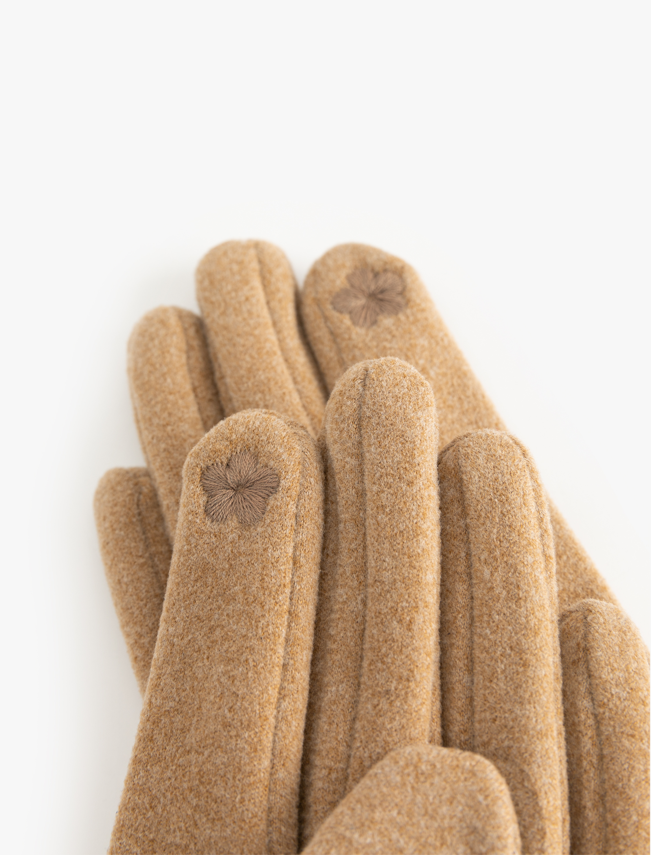  Kadın Süet Görünümlü Kemerli Eldiven - Koton X Sima Tarkan