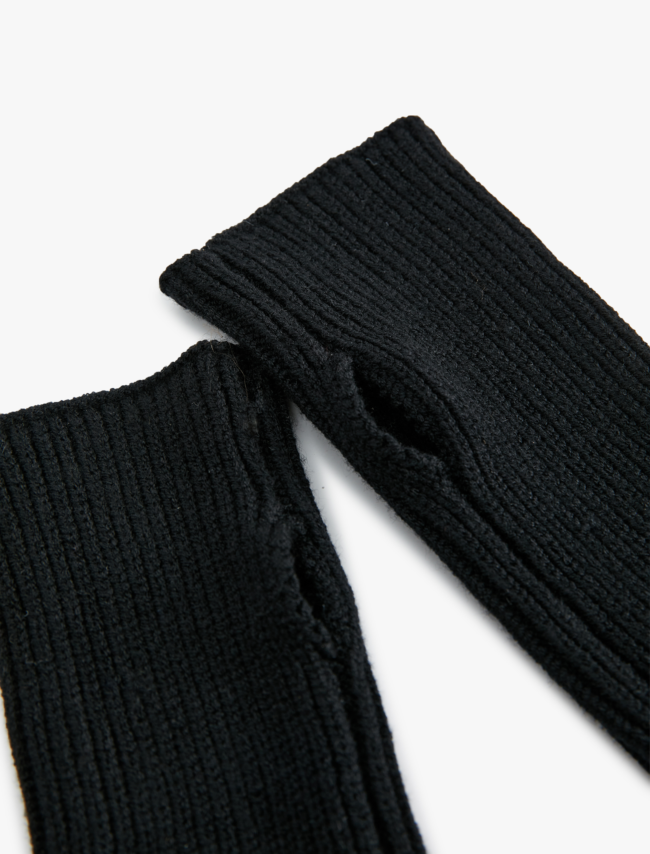  Kadın Viskon Karışımlı Taş Detaylı Kesik Parmaklı Eldiven