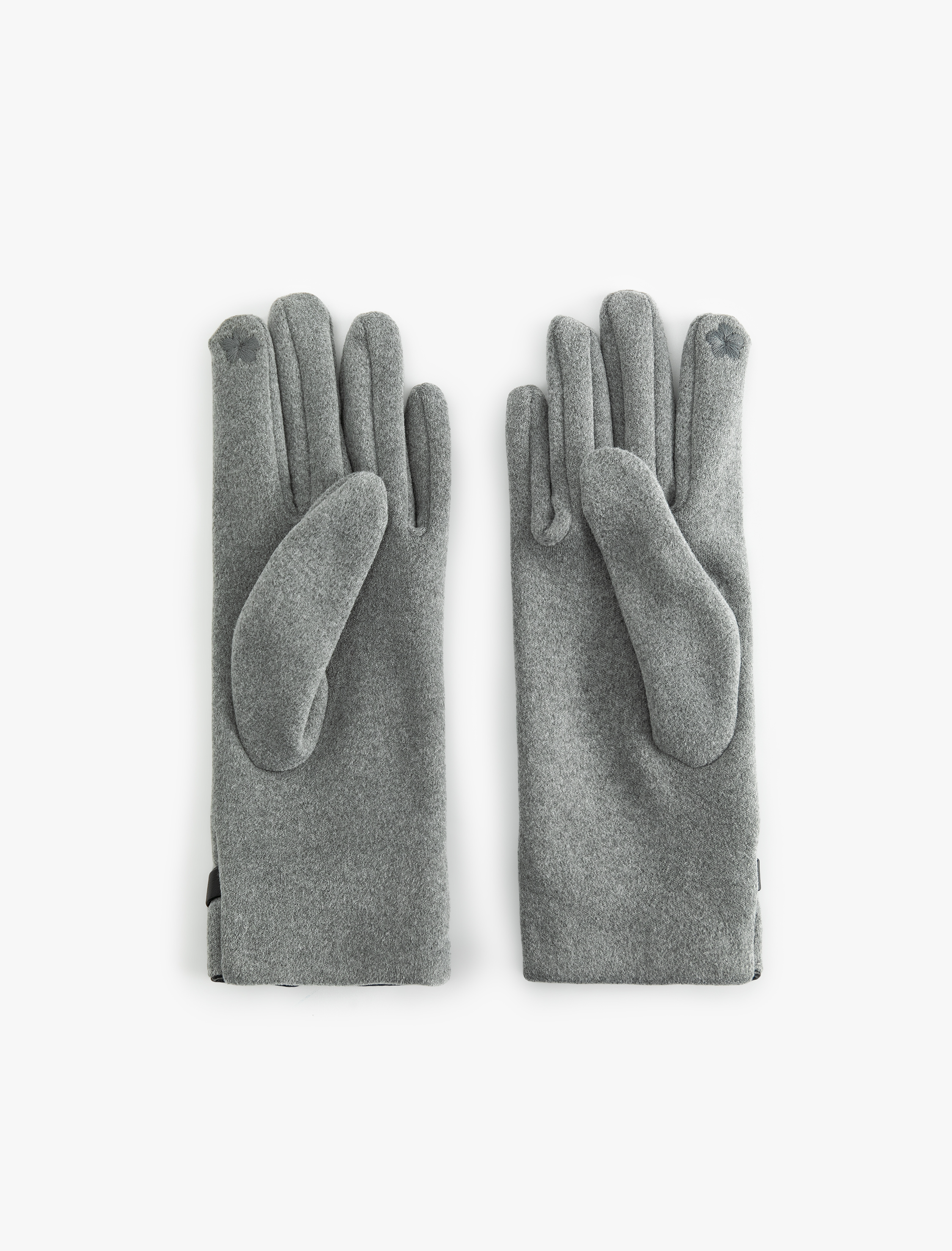  Kadın Süet Görünümlü Kemerli Eldiven