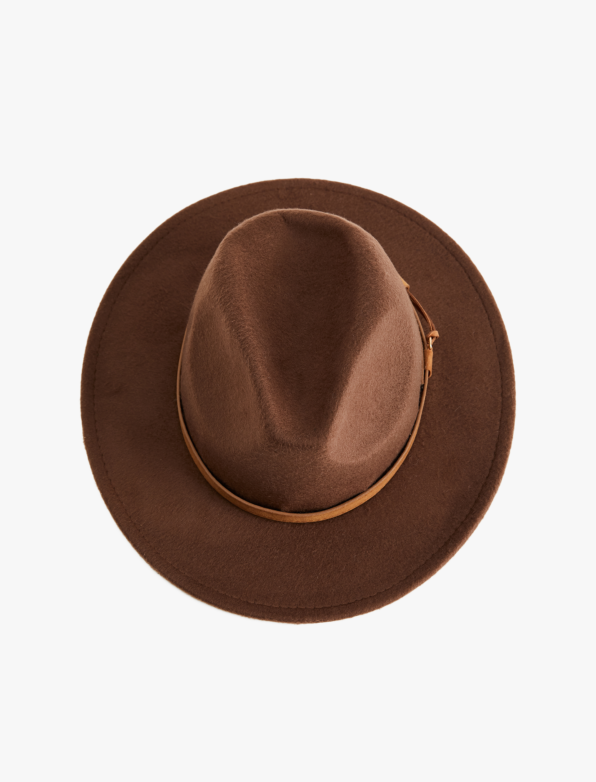  Kadın Kemer Detaylı Fötr Şapka