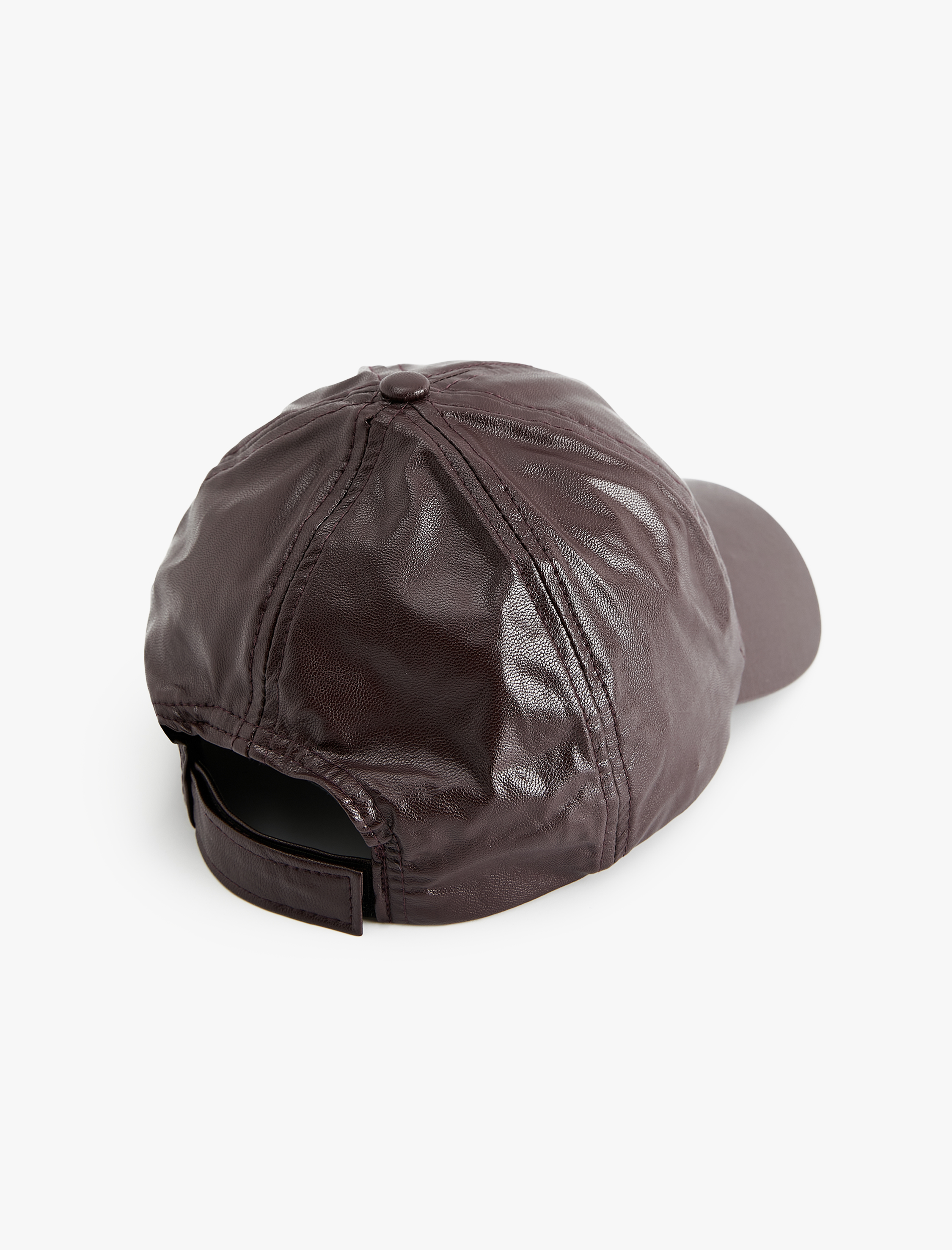  Kadın Suni Deri Basic Kep Şapka