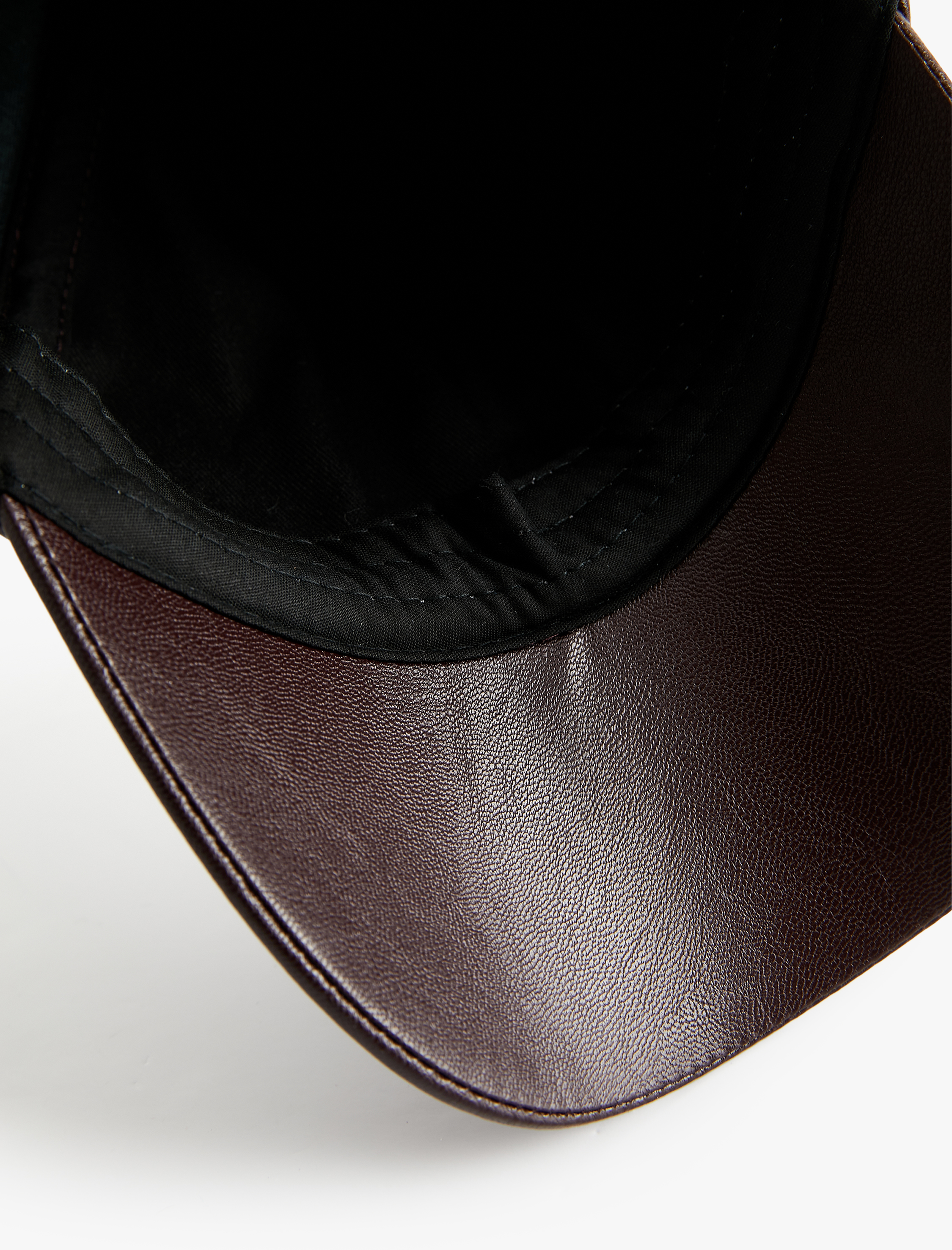  Kadın Suni Deri Basic Kep Şapka