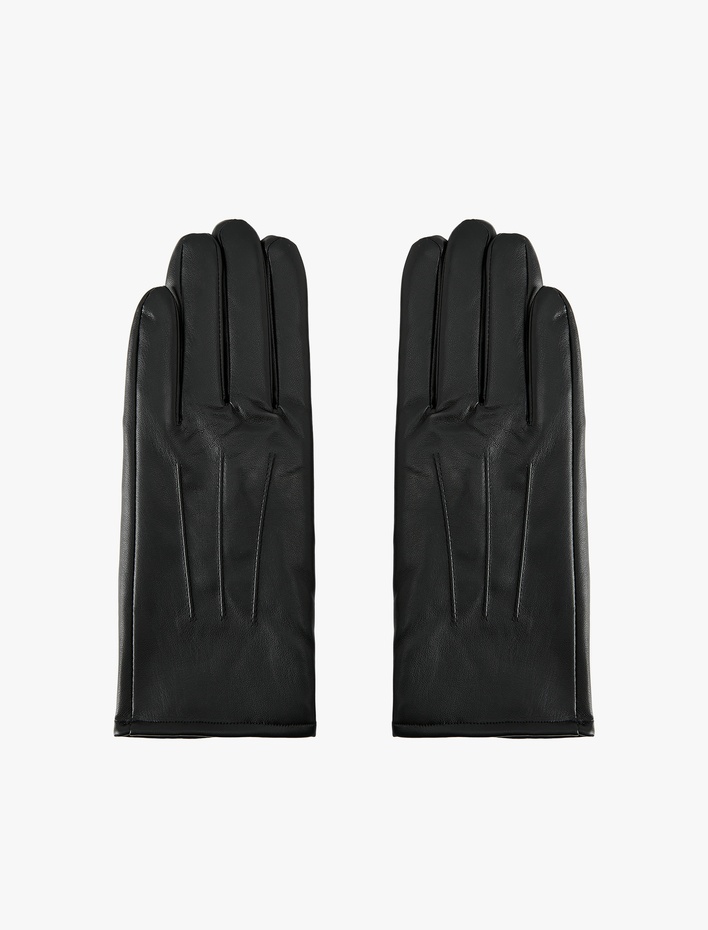 Kadın Suni Deri Eldiven