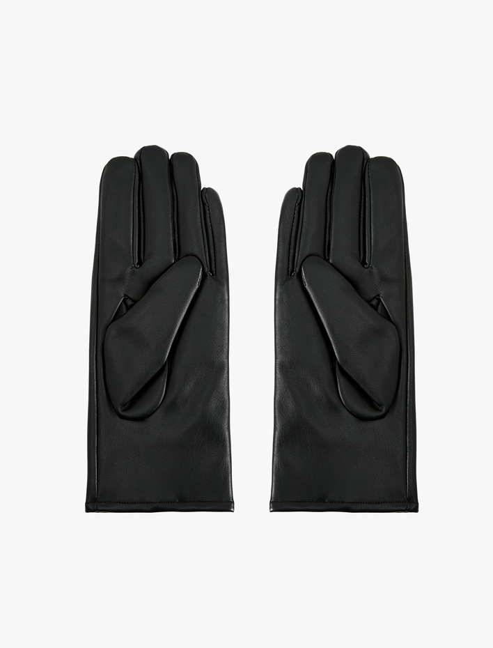 Kadın Suni Deri Eldiven