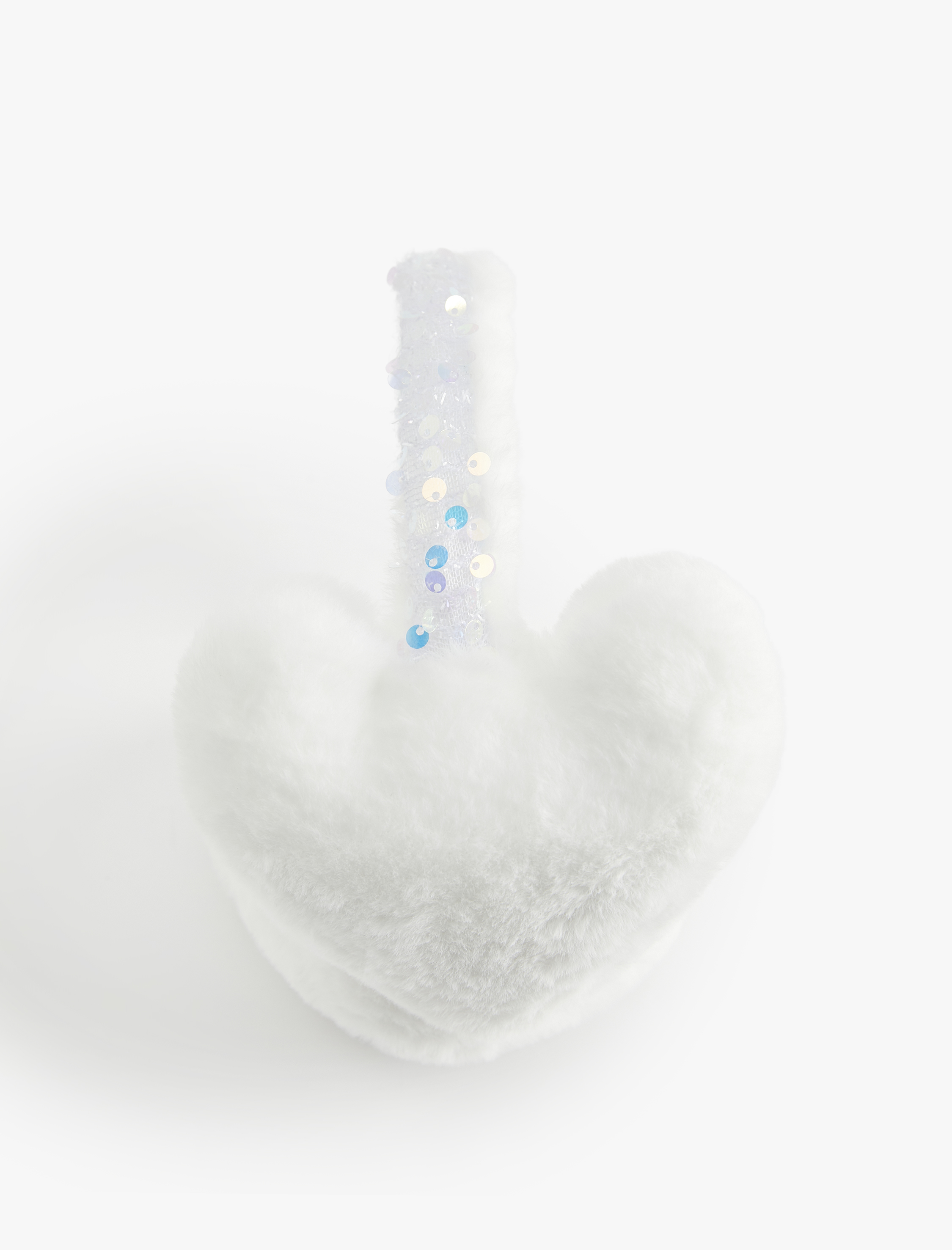  Kız Çocuk Pul Detaylı Peluş Kulaklık