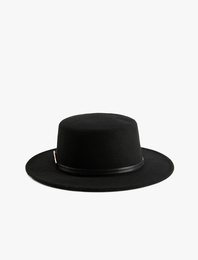 Bant Detaylı Fötr Şapka