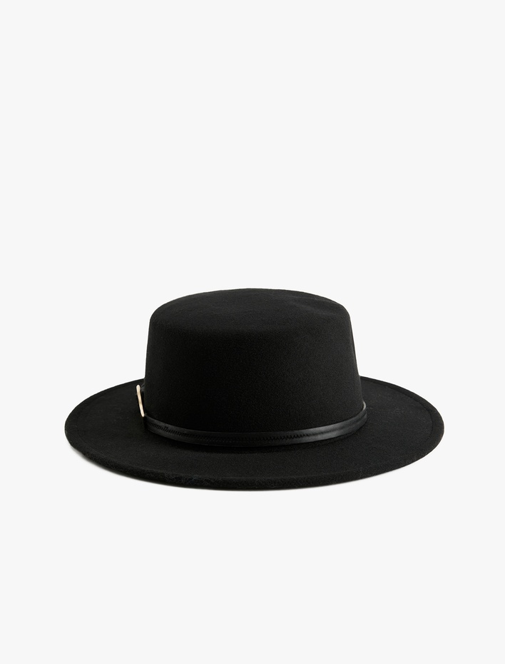 Kadın Bant Detaylı Fötr Şapka