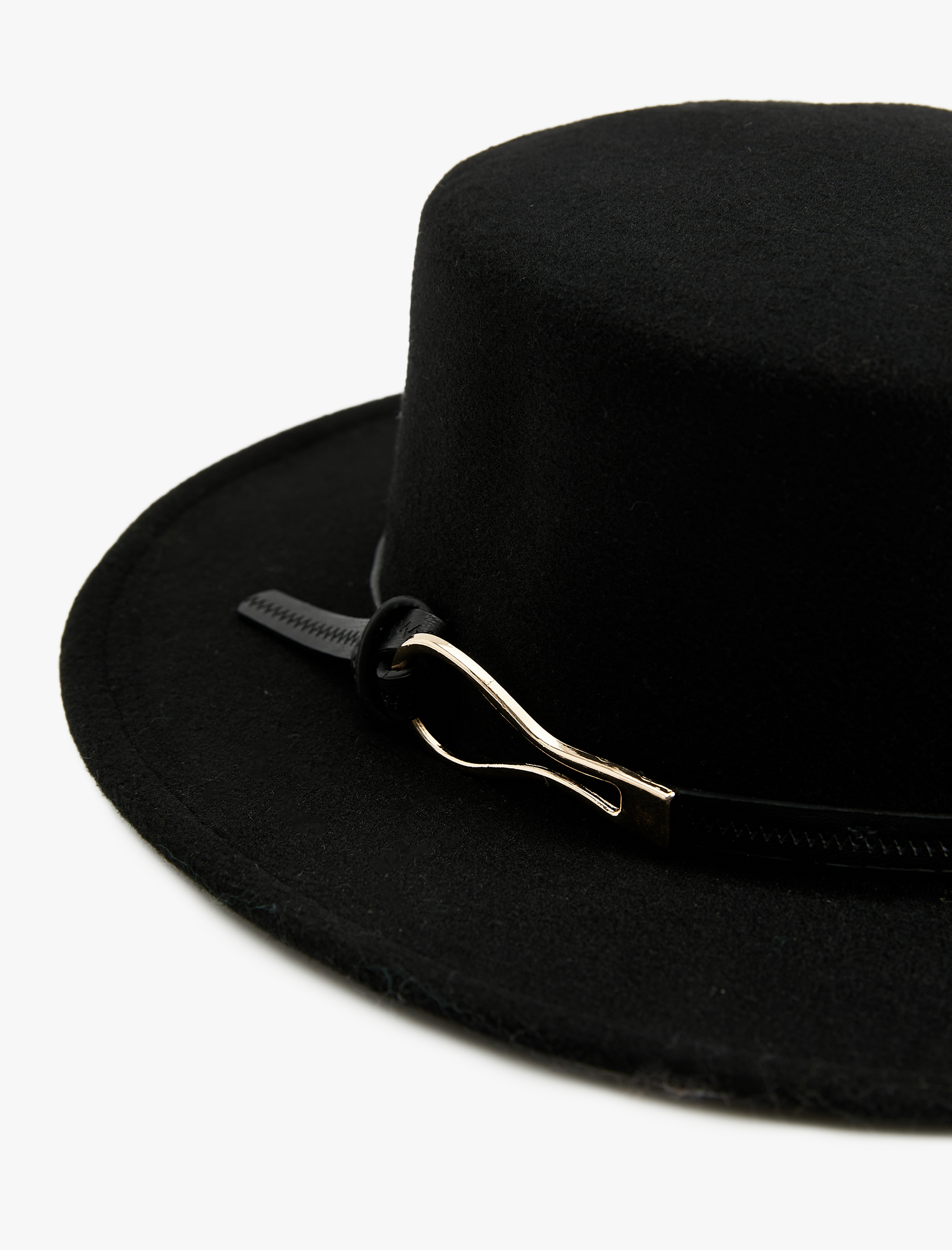 Kadın Bant Detaylı Fötr Şapka