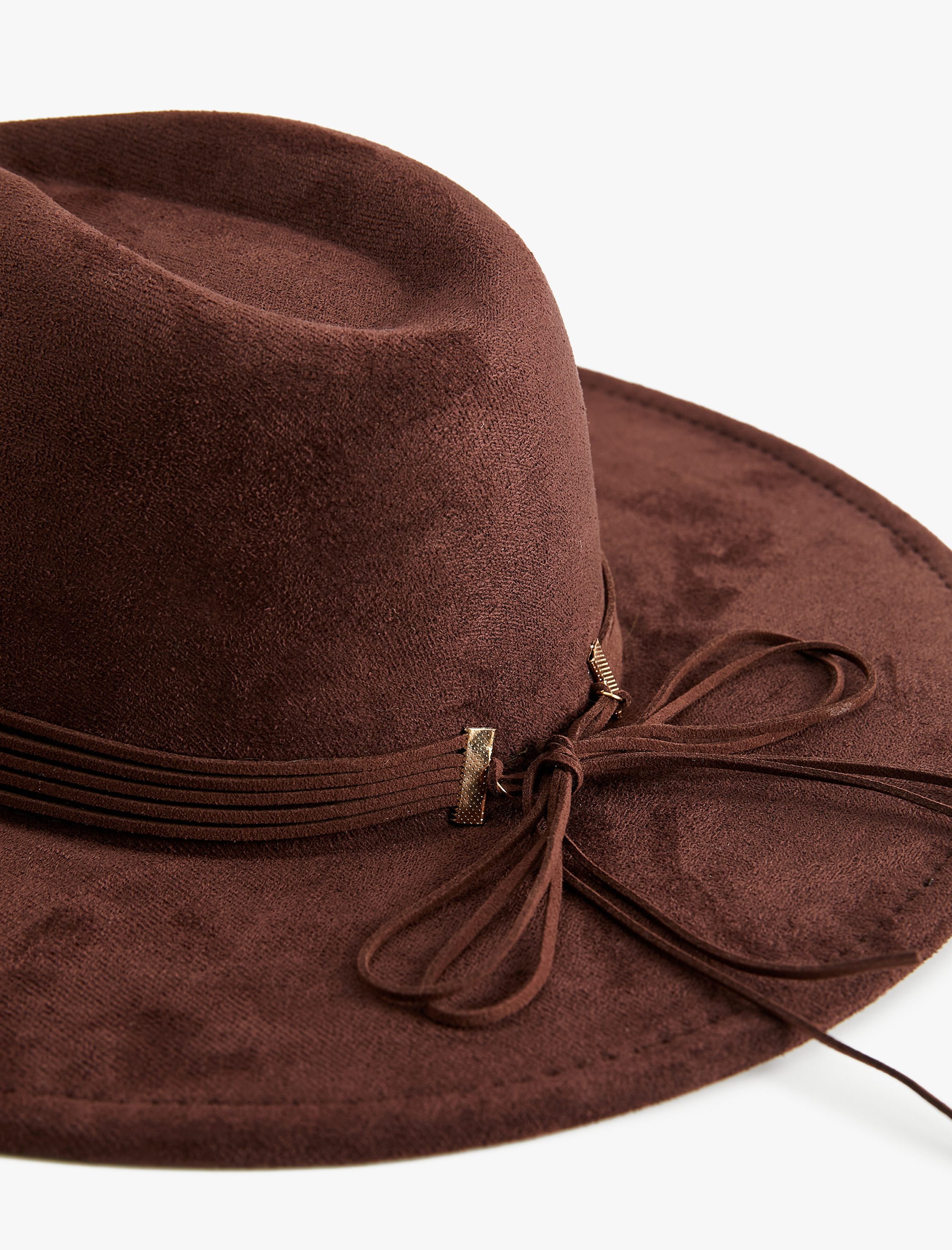 Kadın Bant Detaylı Fötr Şapka