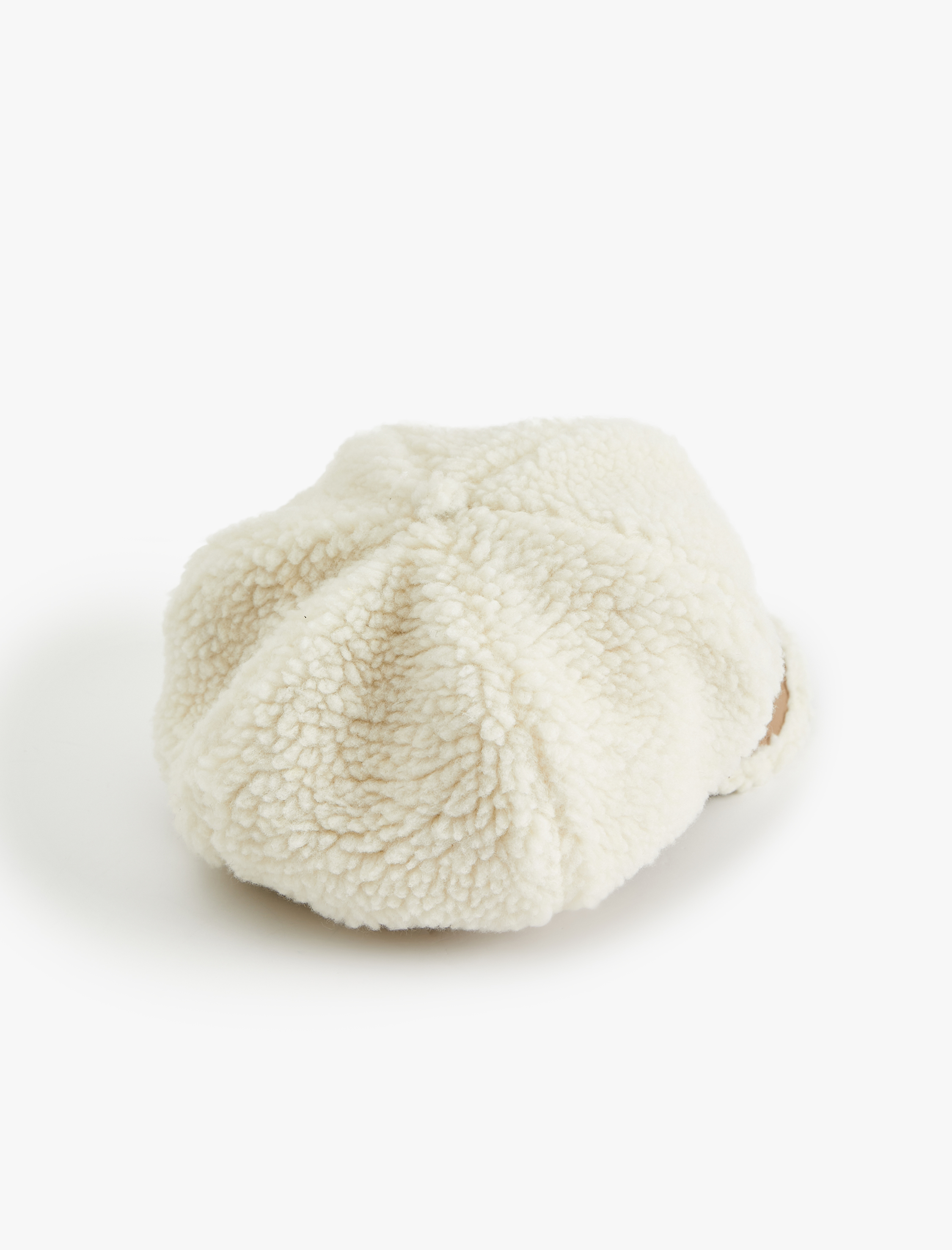  Kadın Peluş Detaylı Kep Şapka