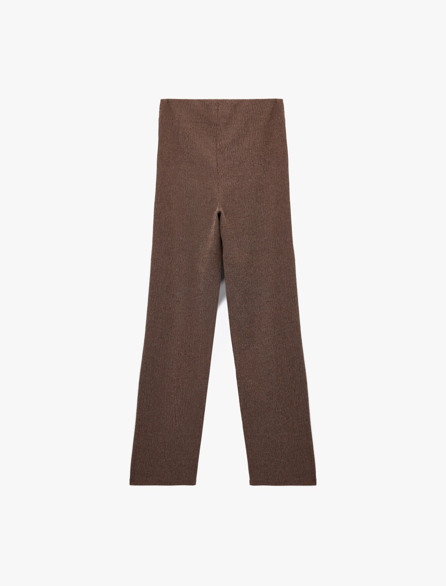   Bürümcük Kumaş Slim Fit Uzun Düz Paça Pantolon